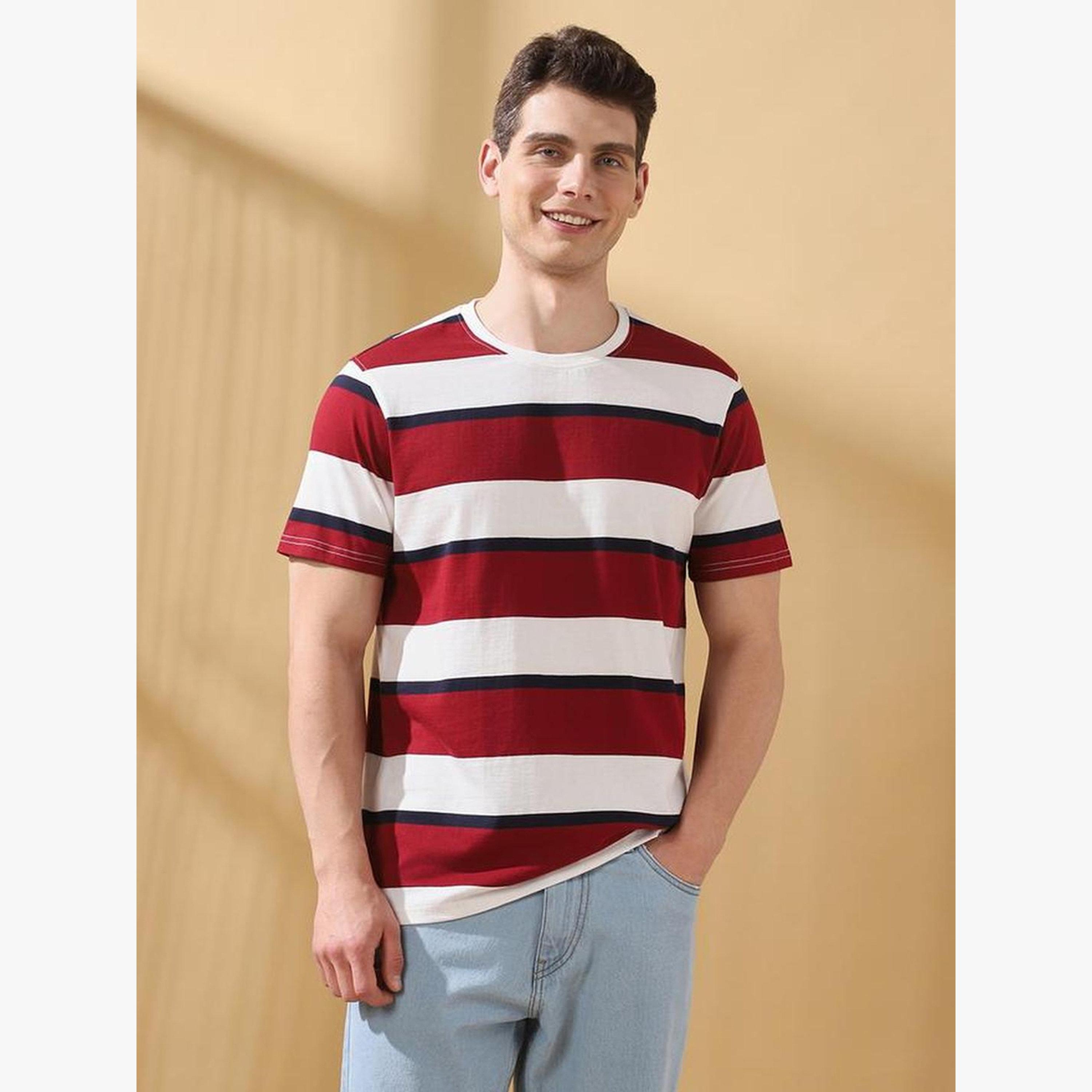 Dennis Lingo Men Striped Round Neck Cotton T-Shirt-men-clothing-tshirtsandpolos-tshirts-image-6