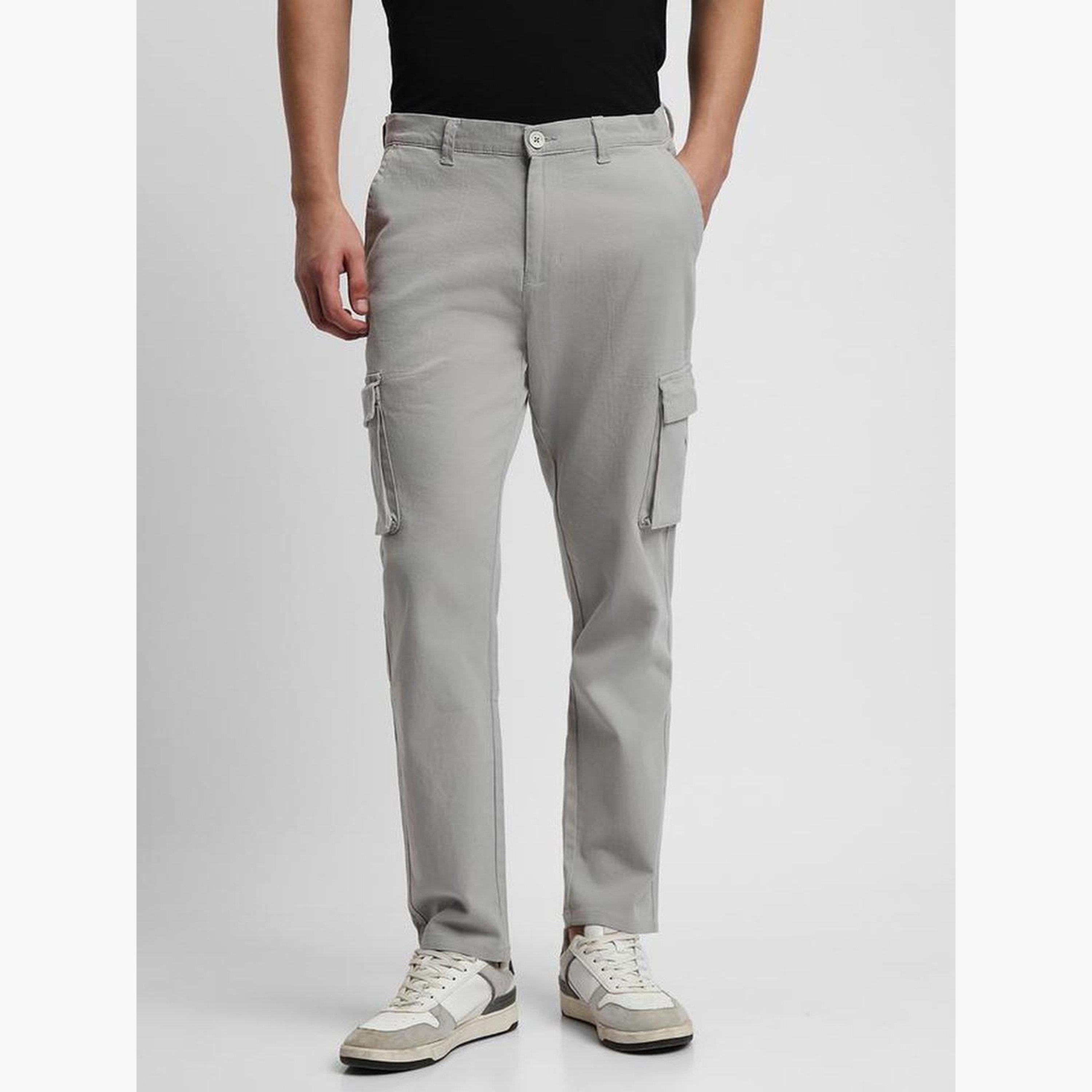 Dennis Lingo Men Mid Rise Slim Fit Cotton Cargo Pants-men-clothing-bottoms-trousersandchinos-trousers-image-1