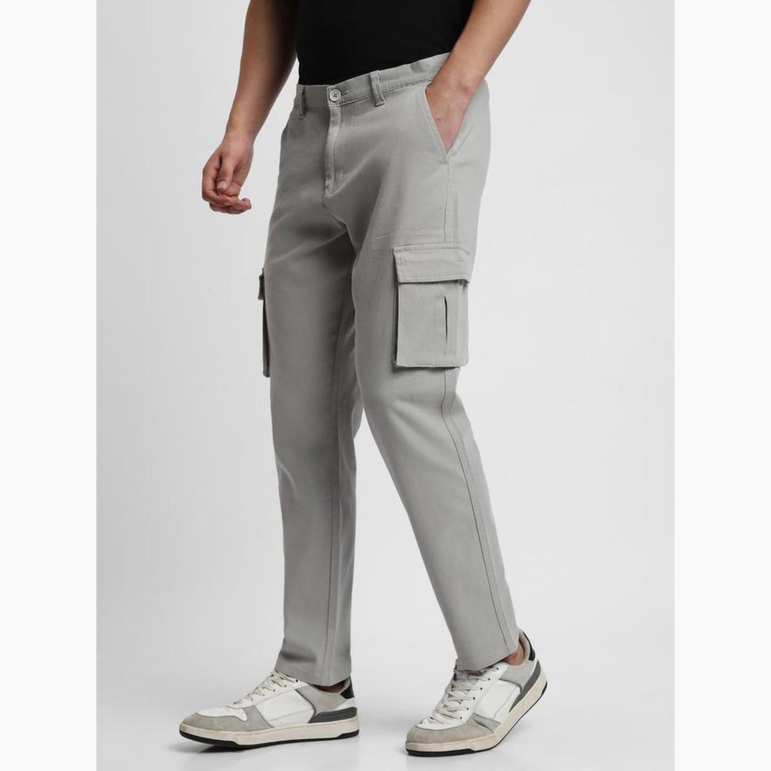 دينيس لينغو - بنطال كارجو قطني خصر متوسط الارتفاع بقصّة ضيقة للرجال-men-clothing-bottoms-trousersandchinos-trousers-image-3