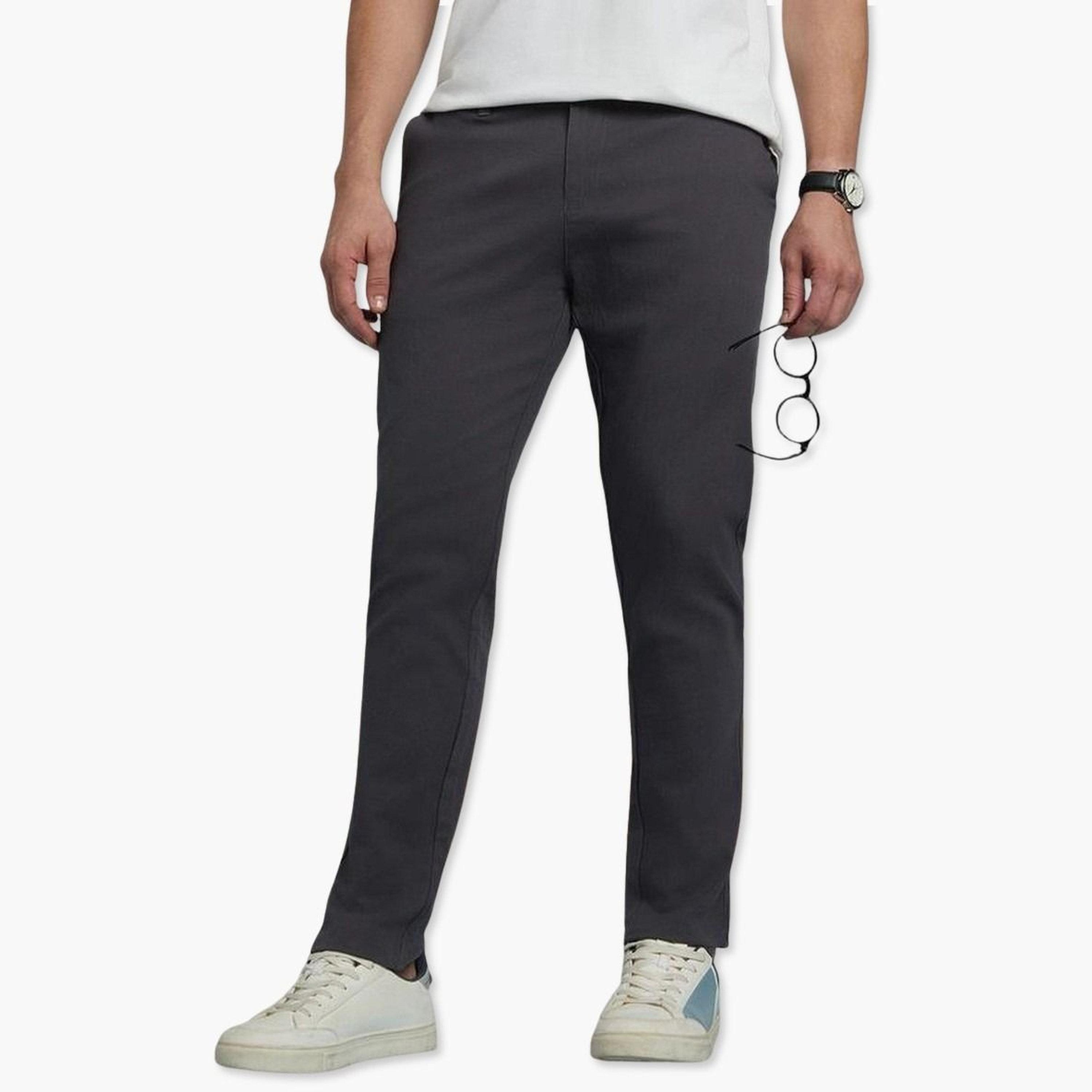 دينيس لينغو - بنطال تشينو رجالي رمادي اللون تصميم نحيف-men-clothing-bottoms-trousersandchinos-chinos-image-1