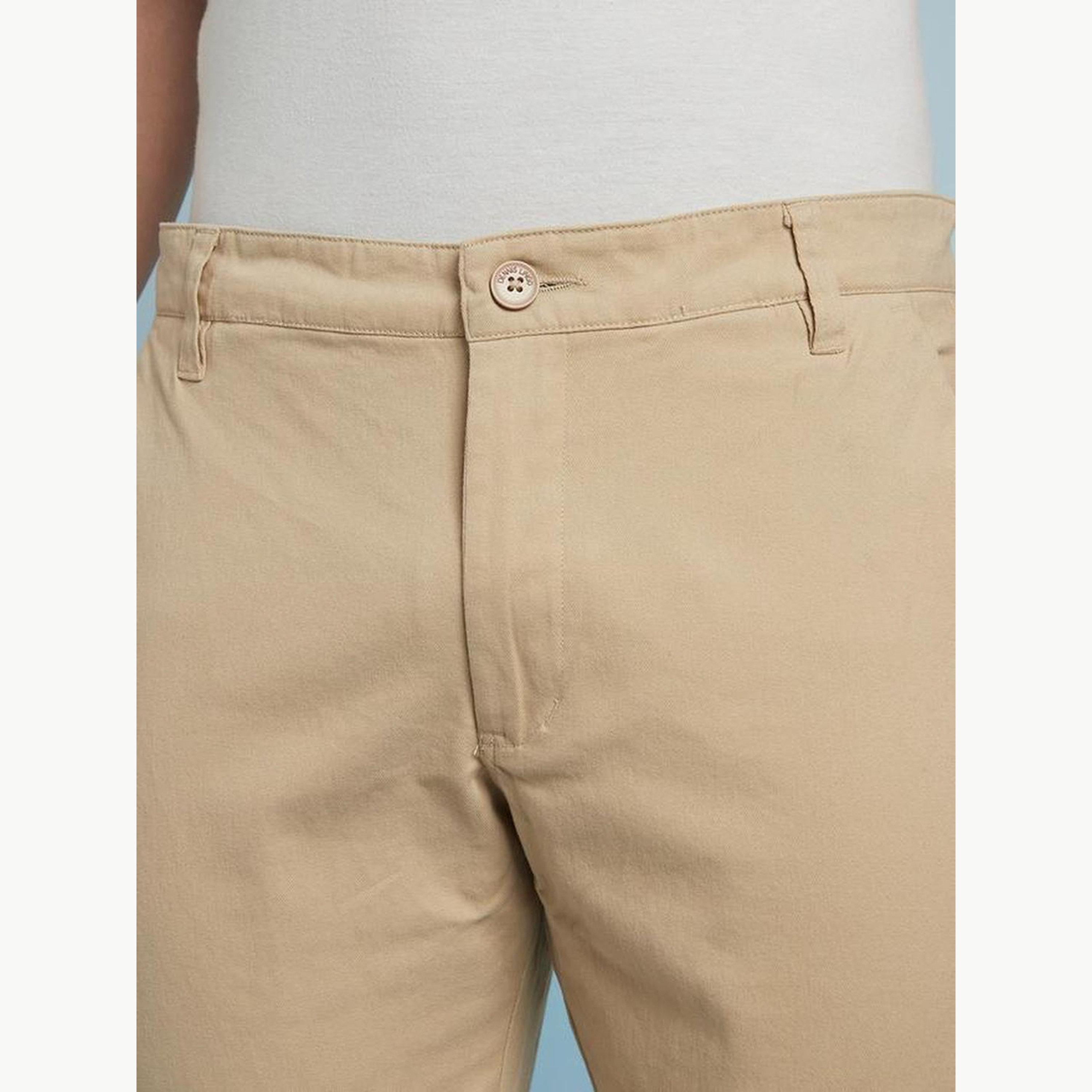 بنطال تشينو بيج سادة بقصة مستقيمة-men-clothing-bottoms-trousersandchinos-chinos-image-4