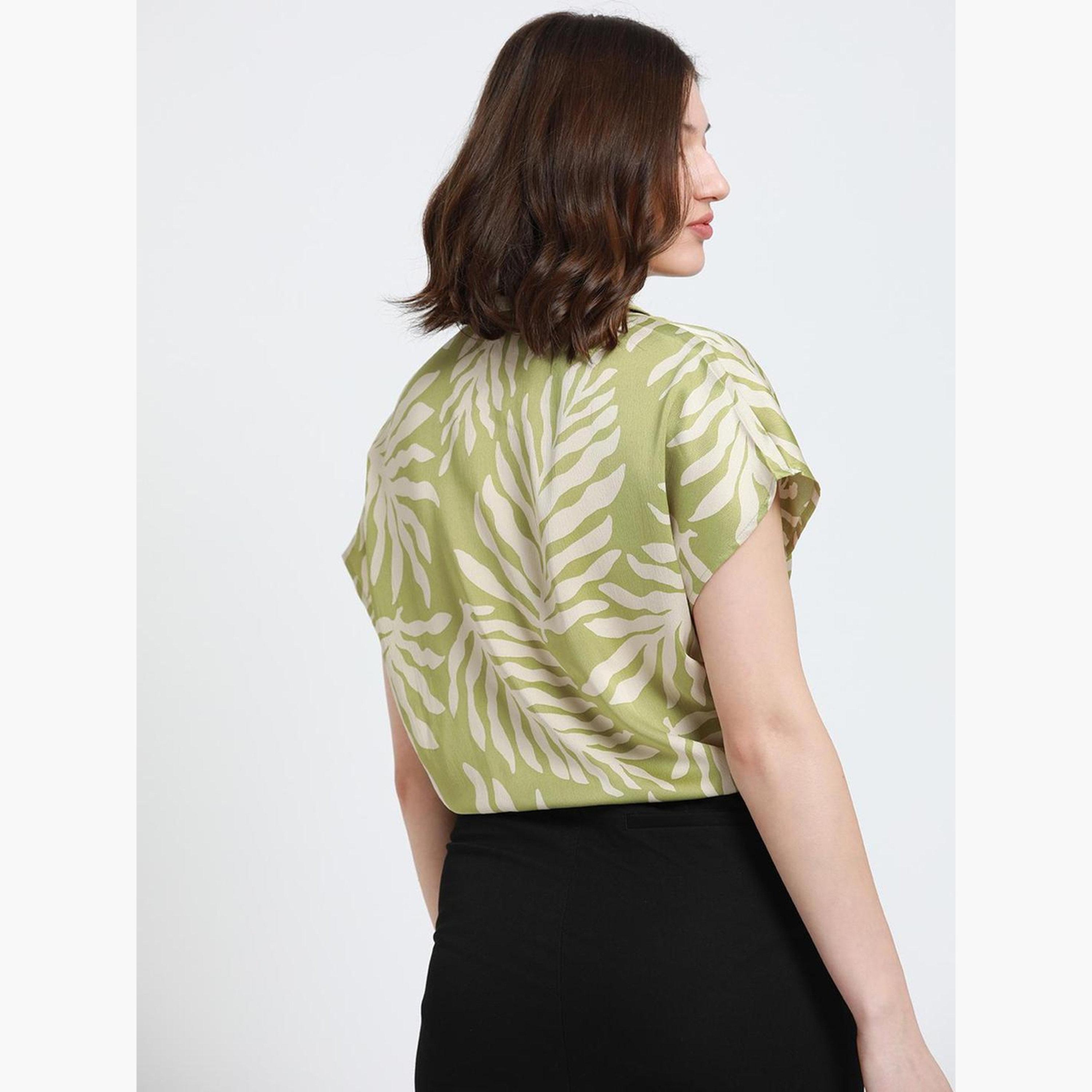 دينيس لينغو - قميص زيتوني كاجوال مريح للنساء-women-clothing-shirtsandblouses-shirts-image-3