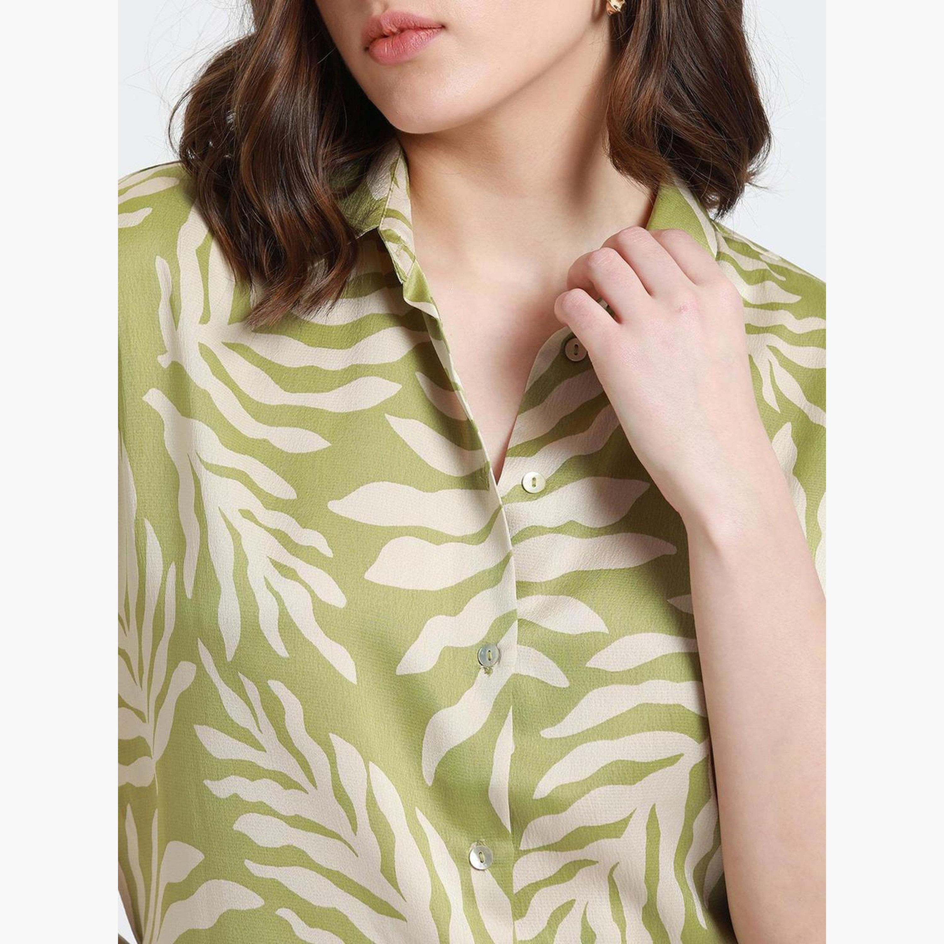 دينيس لينغو - قميص زيتوني كاجوال مريح للنساء-women-clothing-shirtsandblouses-shirts-image-4