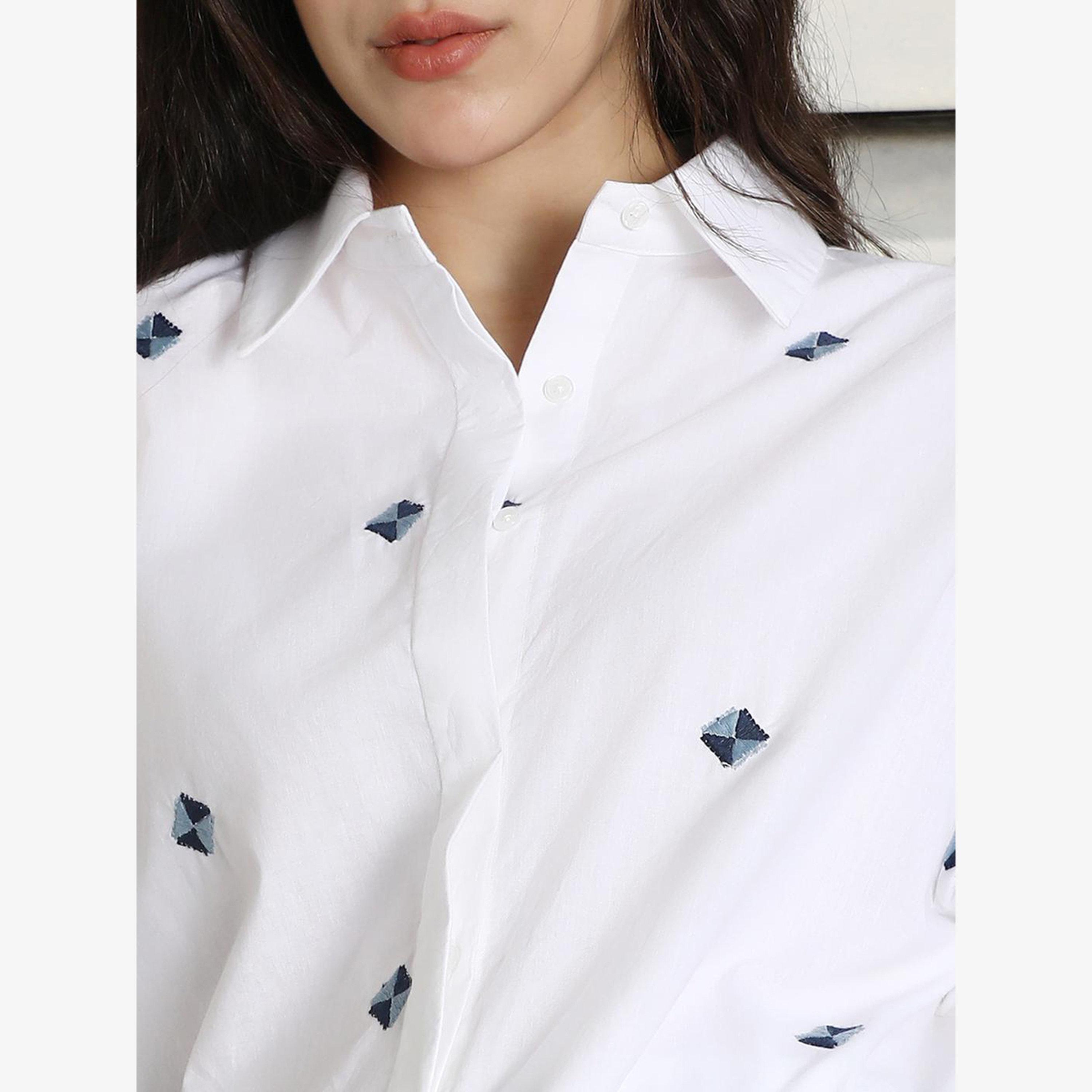 قميص قطني بقصة واسعة مطرز-women-clothing-shirtsandblouses-shirts-image-6