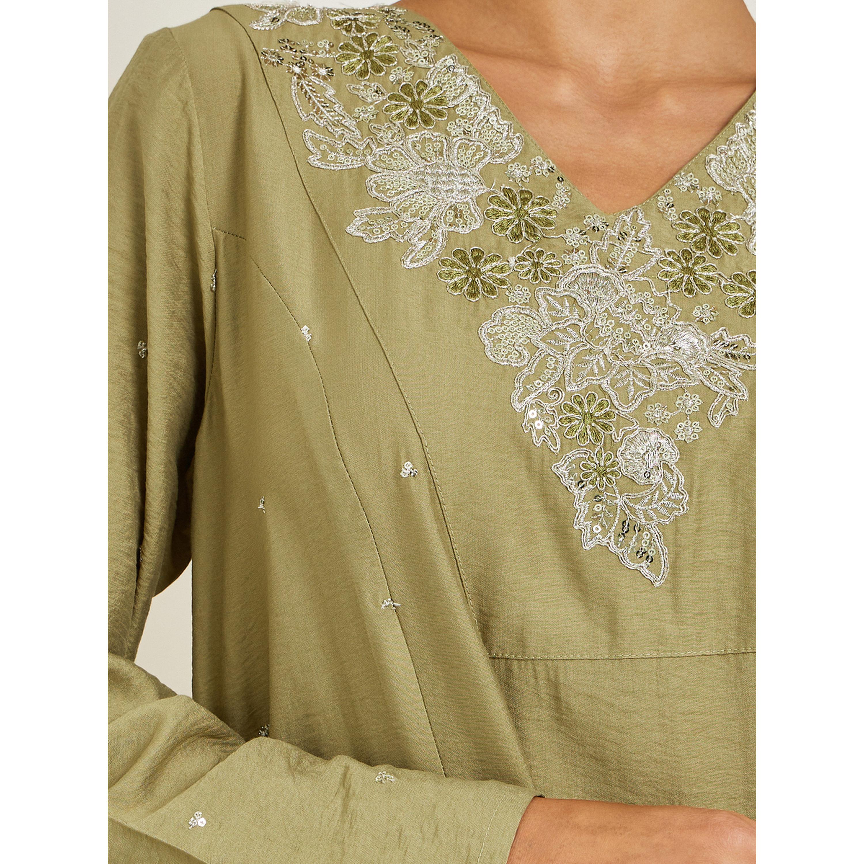 قفطان مطرز بحافة واسعة-women-arabicclothing-kaftan-image-5