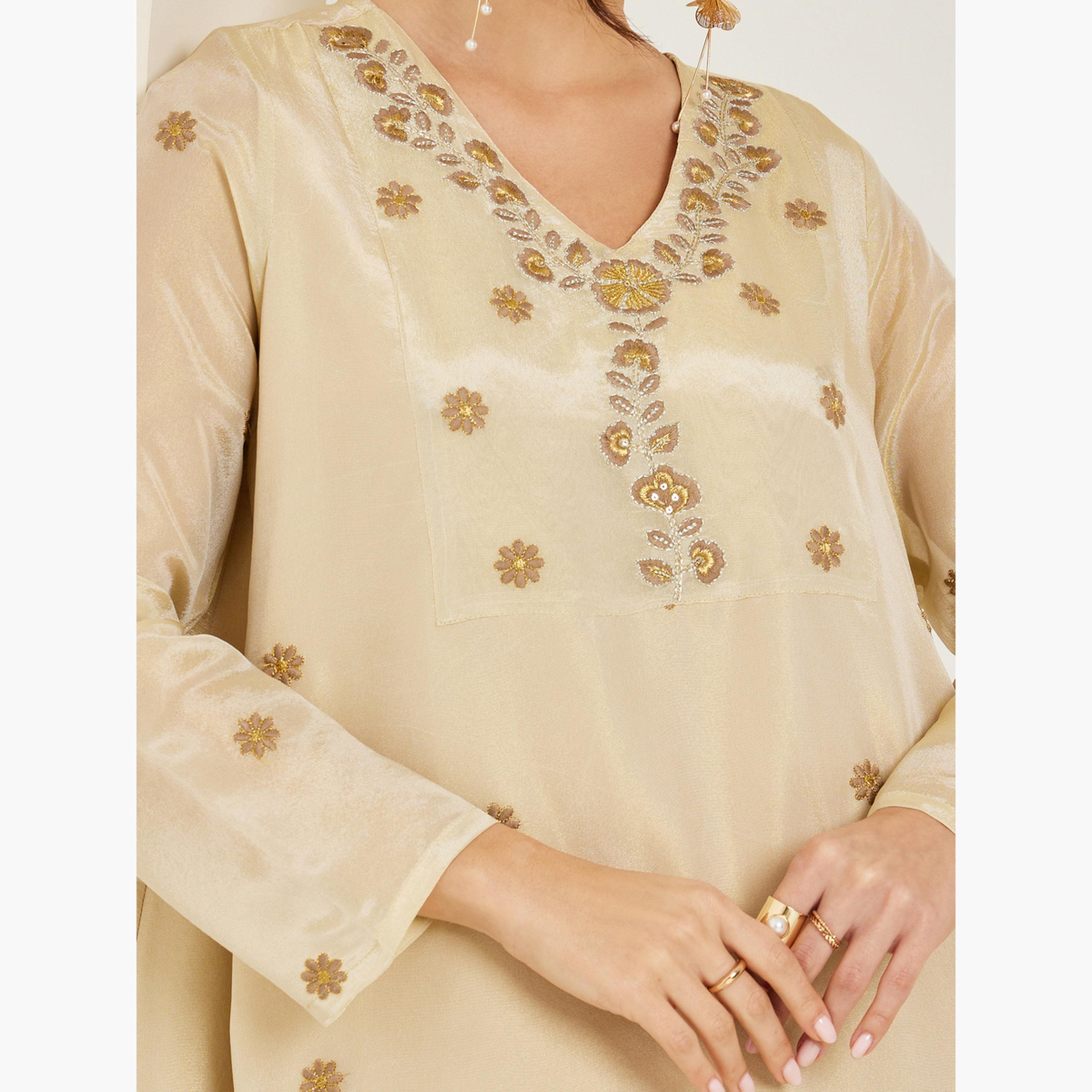 جلابية مطرزة بحافة واسعة-women-arabicclothing-jalabiyas-image-4