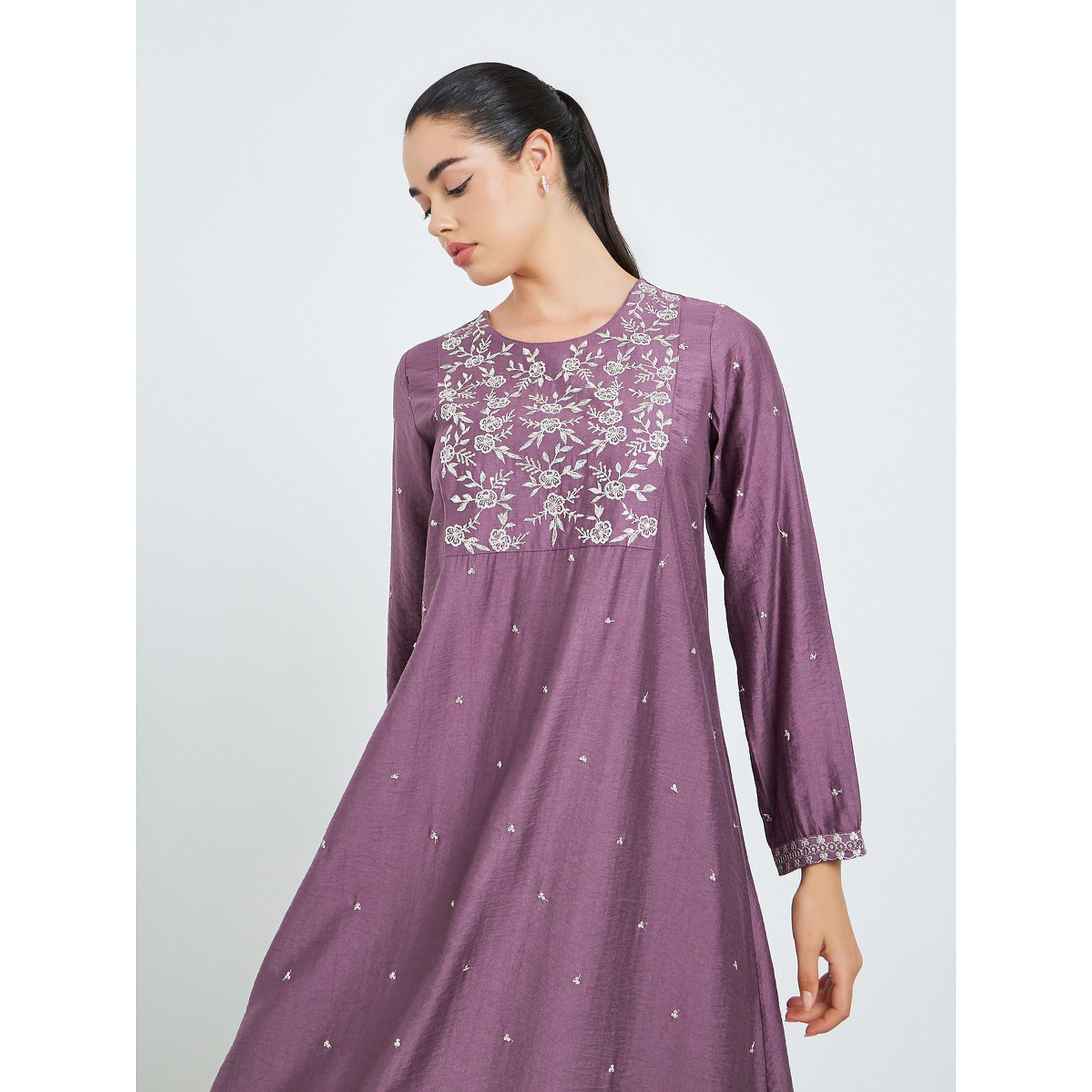 جلابية مطرزة بحافة واسعة للنساء-women-arabicclothing-jalabiyas-image-3