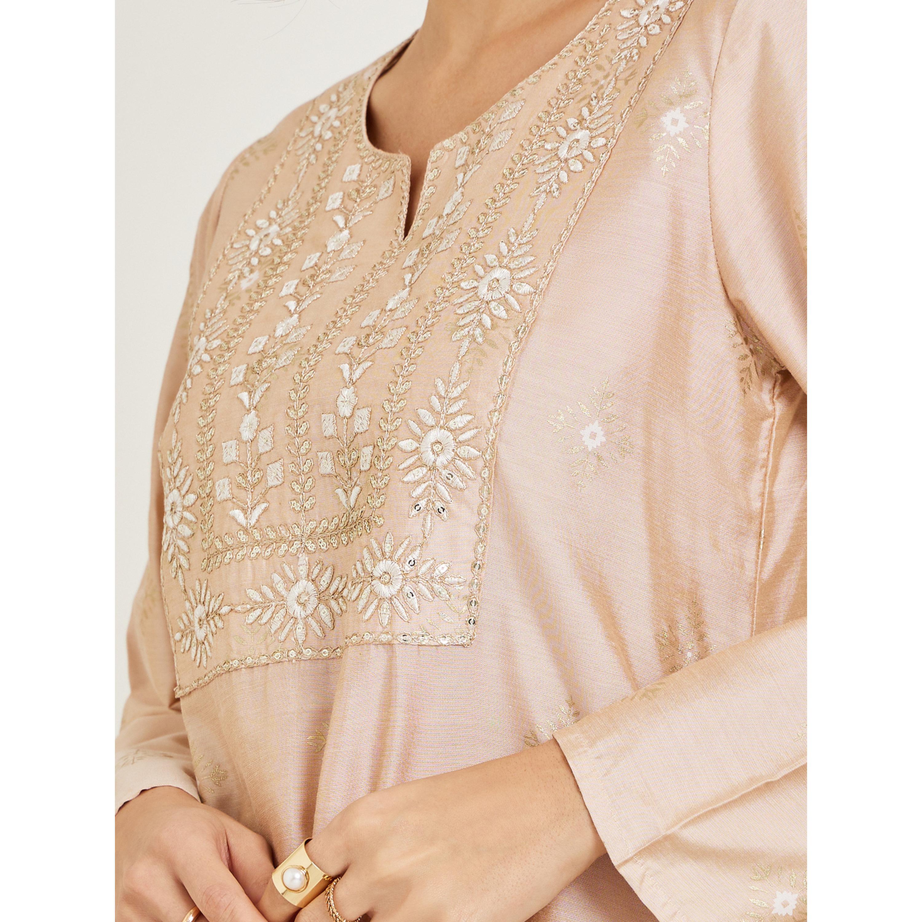 جلابية بيج مطرزة بحافة واسعة-women-arabicclothing-jalabiyas-image-4