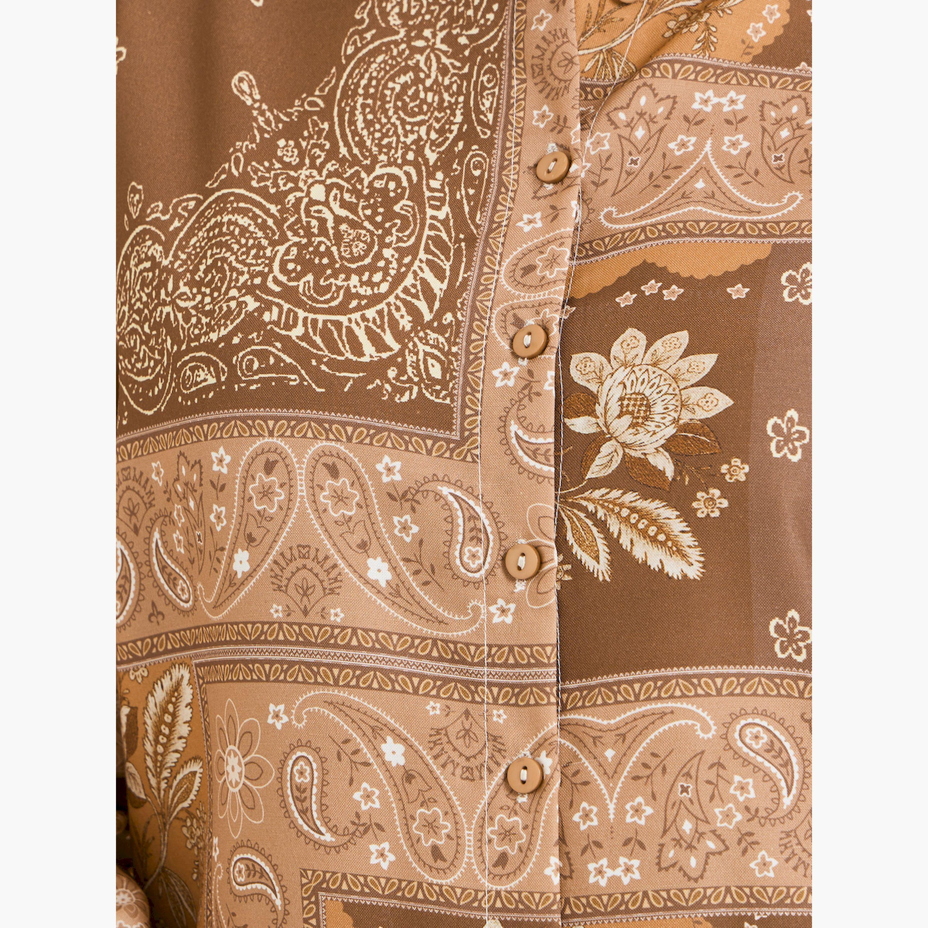 Styli Printed Shirt and Wide Leg Pants Co-ords-women-clothing-coordsets-image-6