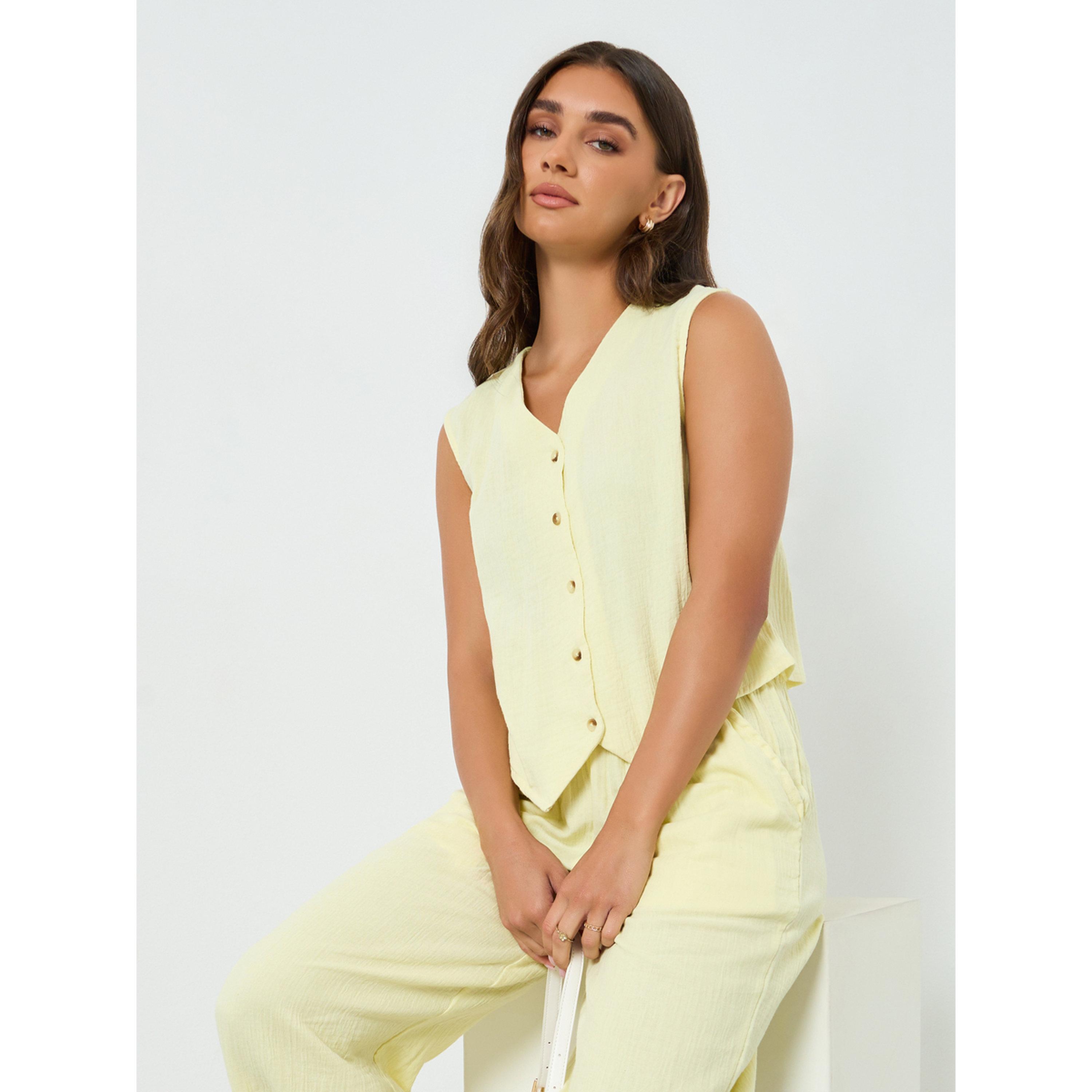 جيليه نسائي بلا أكمام وأزرار غلق-women-clothing-shirtsandblouses-blouses-image-3