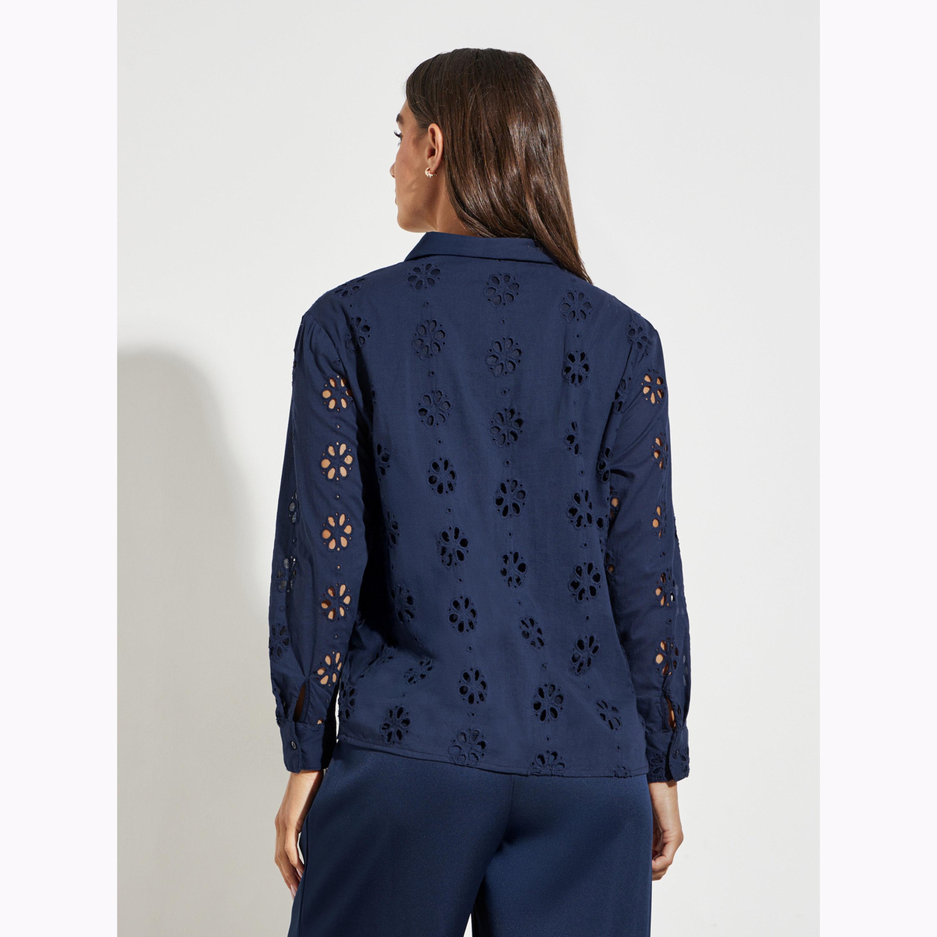 قميص بأكمام طويلة وتطريز كحلي-women-clothing-shirtsandblouses-shirts-image-4