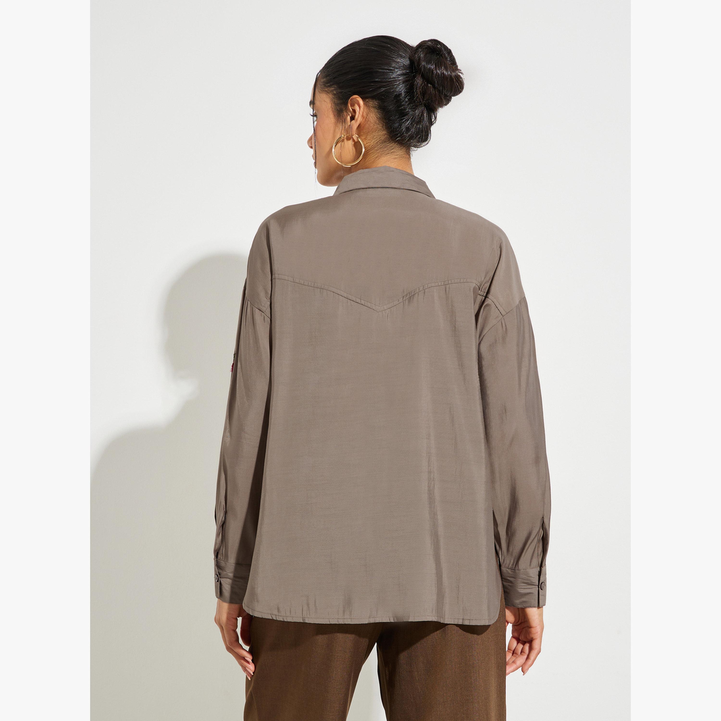 بلوزة بأكمام طويلة وتطريز زهور-women-clothing-shirtsandblouses-shirts-image-4