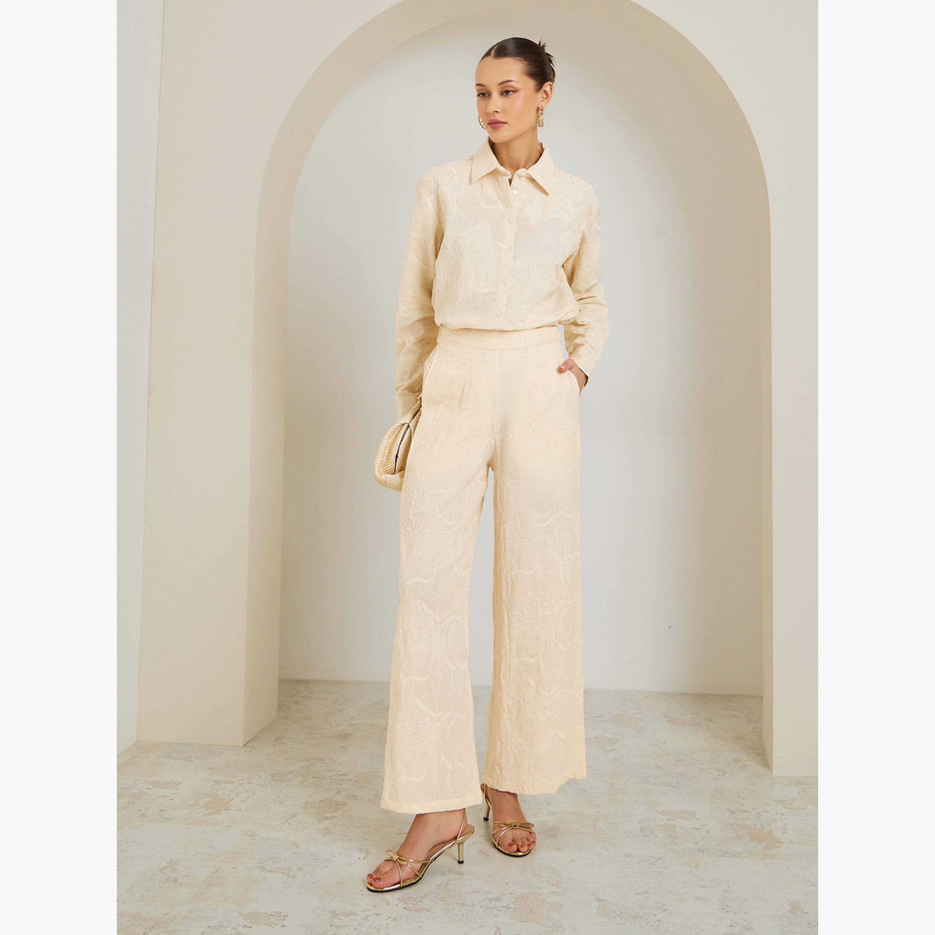 بلوزة بتفاصيل مُطرّزة وأكمام طويلة-women-clothing-shirtsandblouses-shirts-image-2