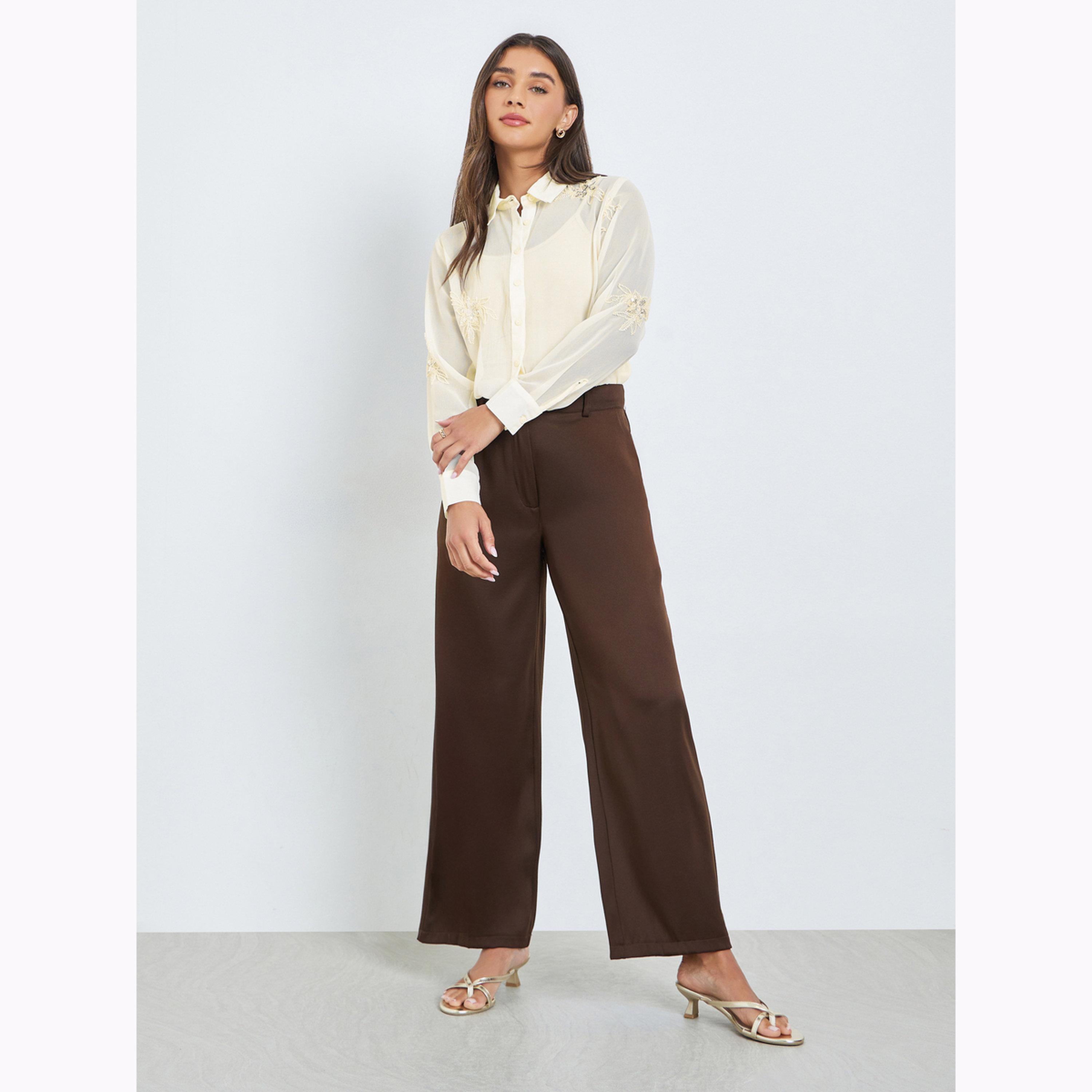 Styli Off-White Embroidered Long Sleeve Shirt-women-clothing-shirtsandblouses-shirts-image-2