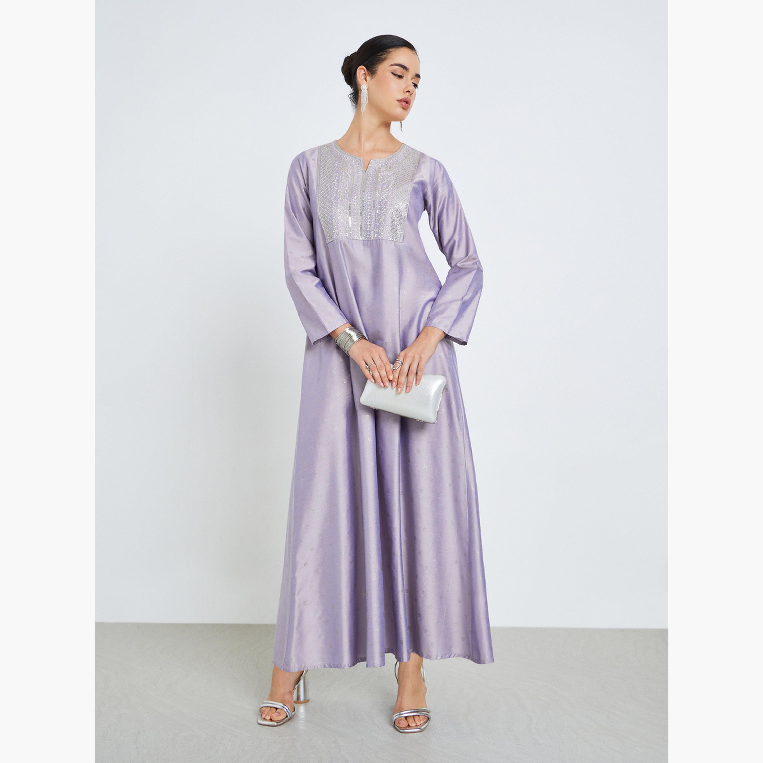 جلابية مطرزة بحافة واسعة-women-arabicclothing-jalabiyas-image-3