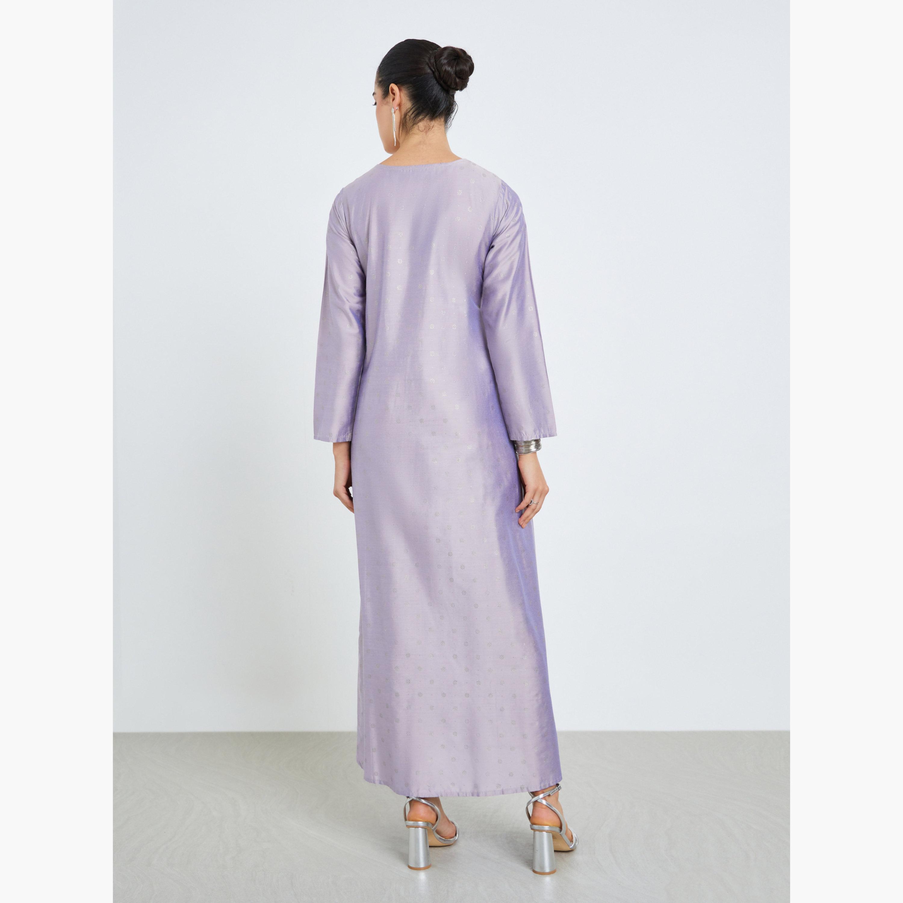 جلابية مطرزة بحافة واسعة-women-arabicclothing-jalabiyas-image-5