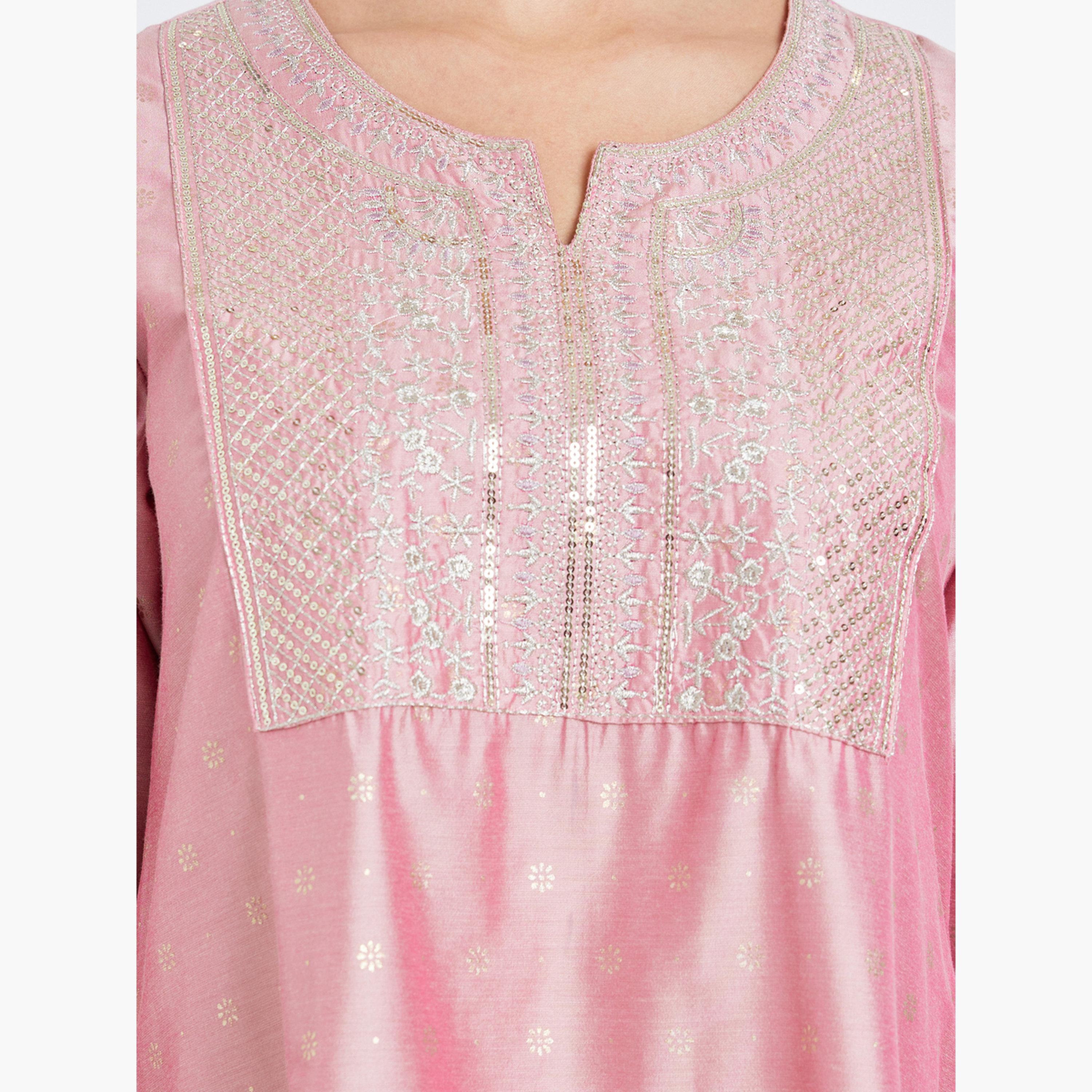 جلابية مزينة بحافة واسعة للنساء-women-arabicclothing-jalabiyas-image-4
