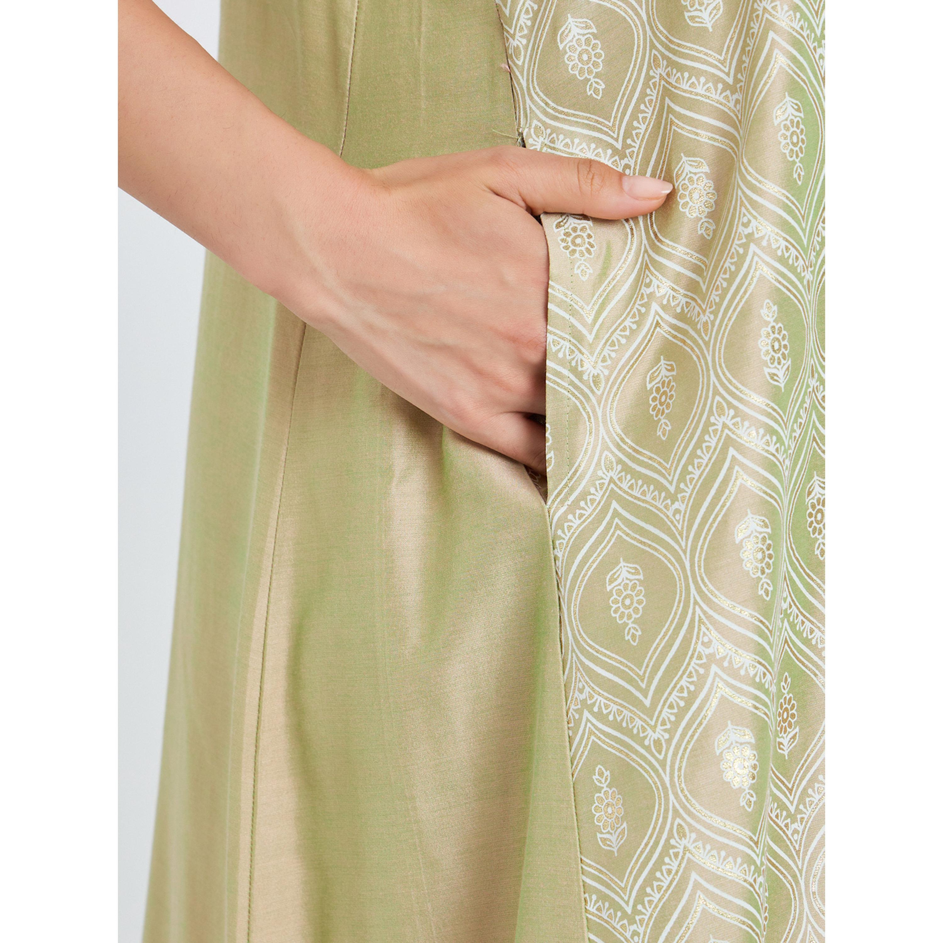 جلابية بحافة واسعة وطبعة فويل للنساء-women-arabicclothing-jalabiyas-image-4