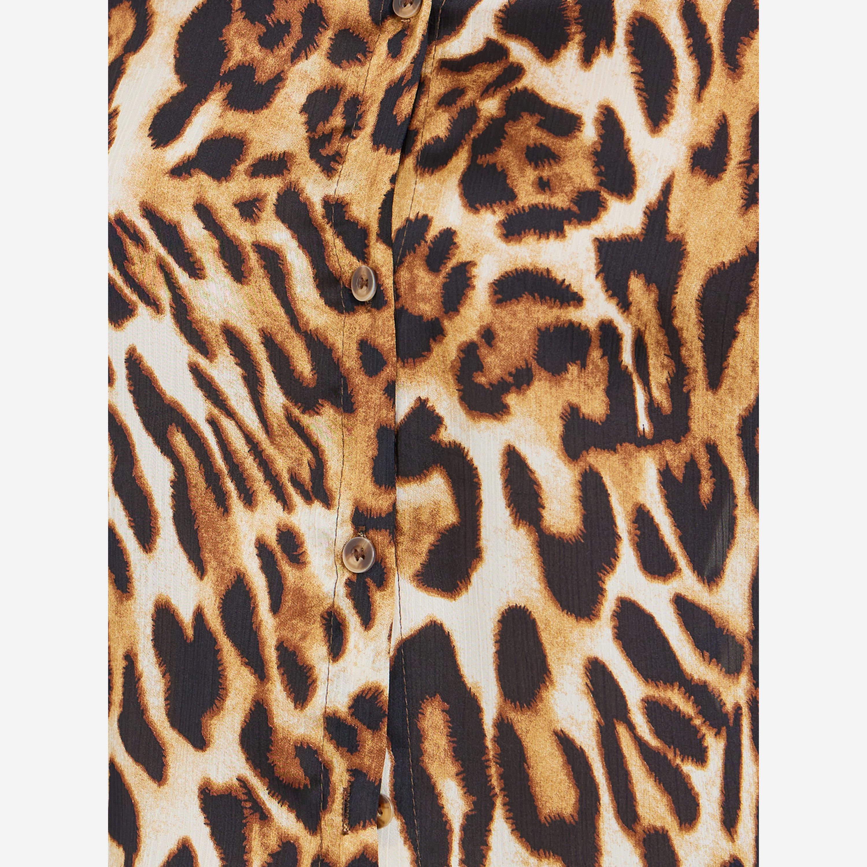 Styli Women Brown Leopard Print Long Sleeve Shirt-women-clothing-shirtsandblouses-shirts-image-4