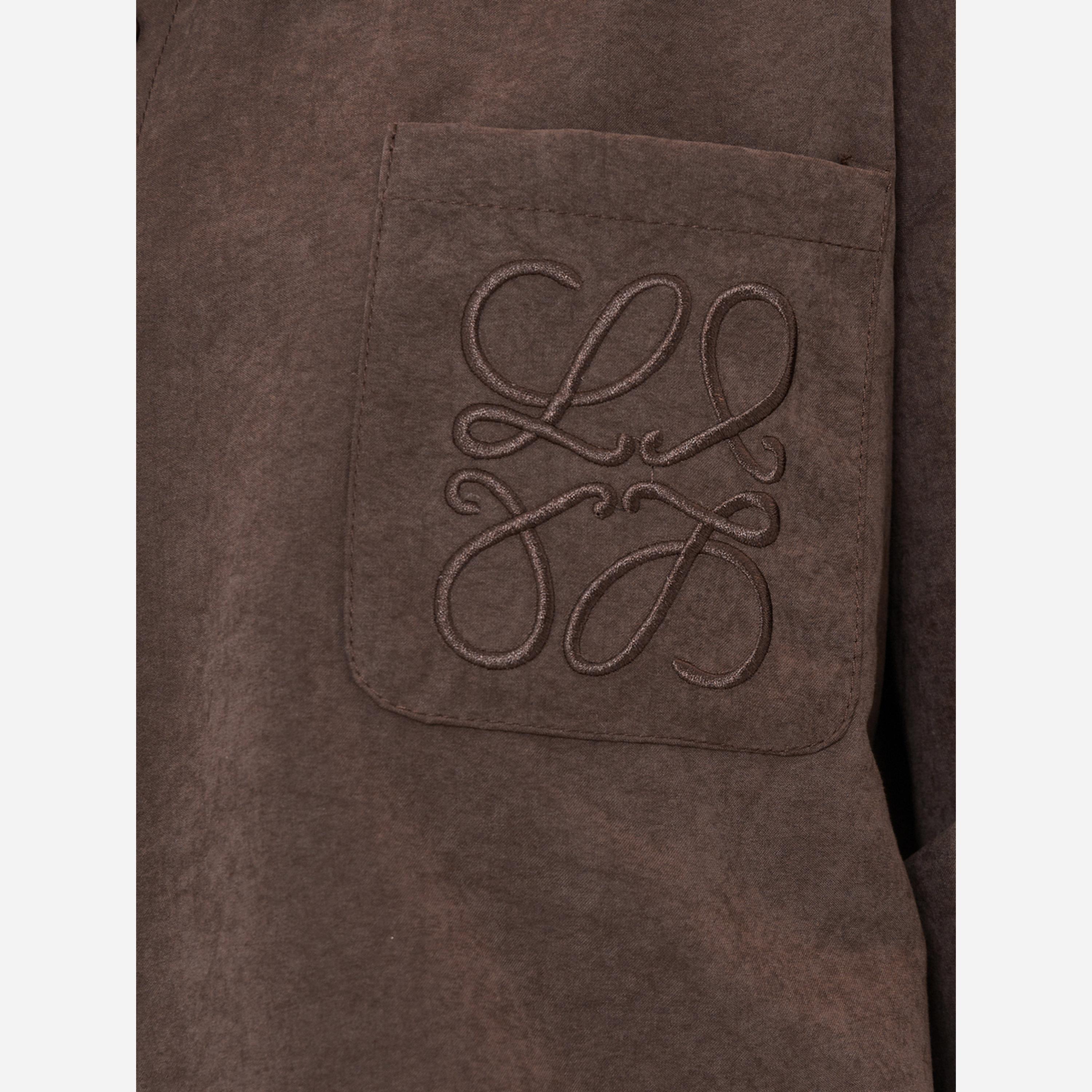 Styli Brown Embroidered Long Sleeve Shirt-women-clothing-shirtsandblouses-shirts-image-3
