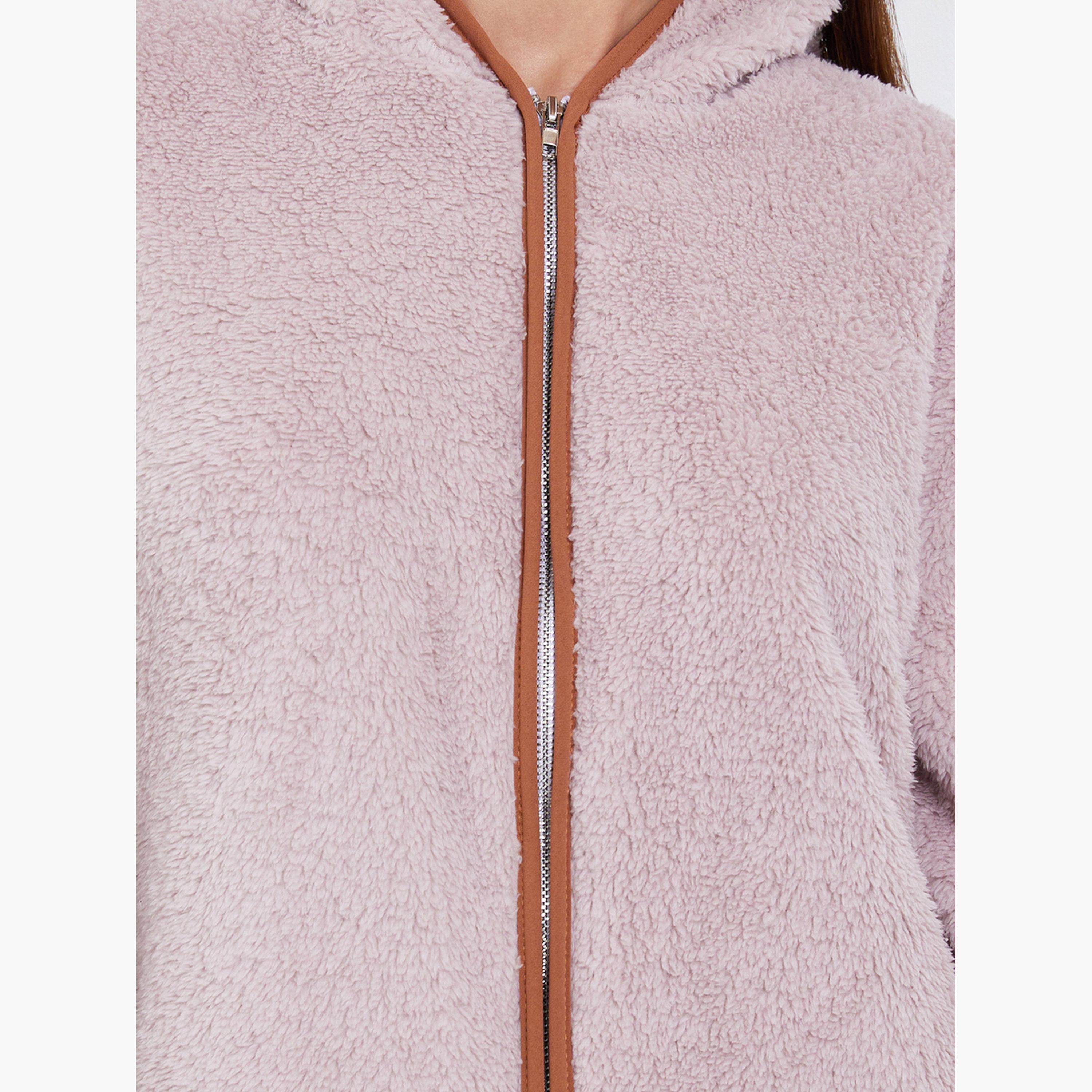 ستايلي - روب نوم صوف بقبعه-women-clothing-nightwear-nighties-image-4