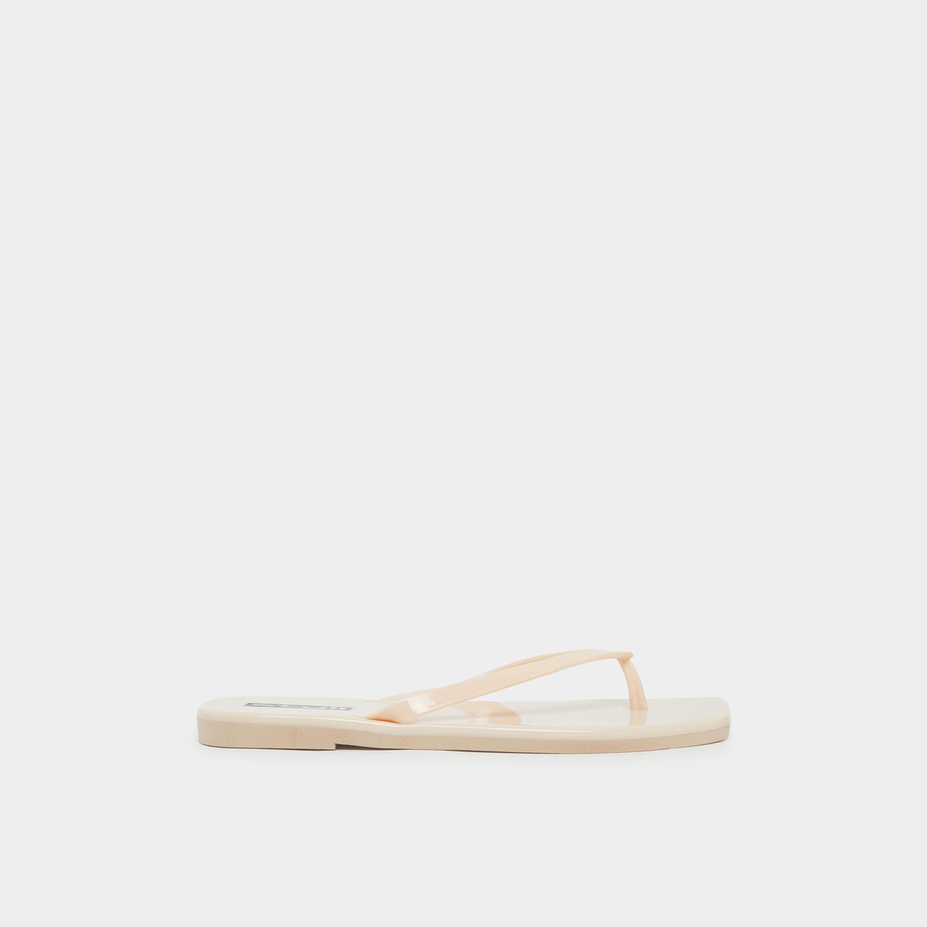 Styli Womens Nude Plain Flip Flops-women-shoes-flipflopsandslides-image-3
