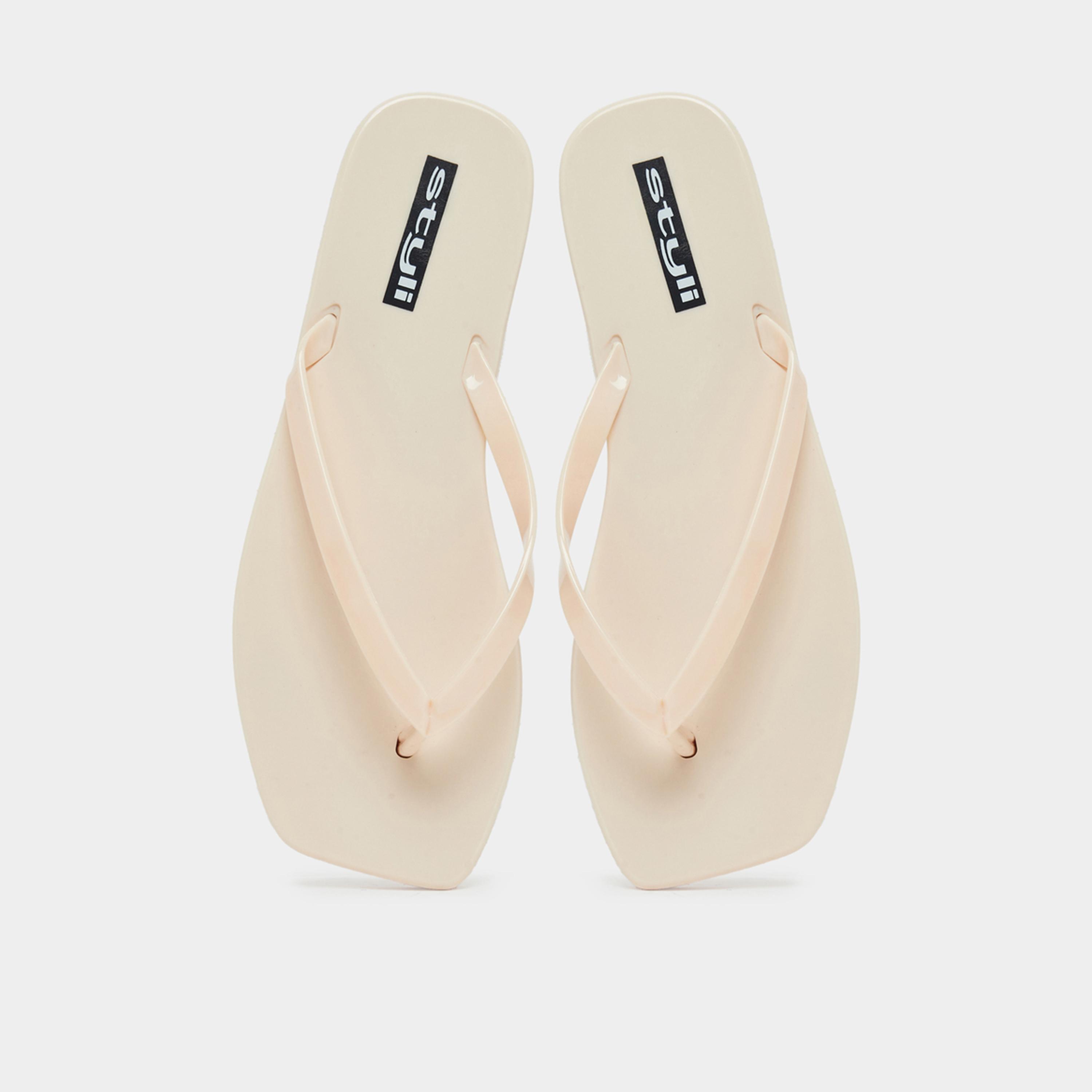 Styli Womens Nude Plain Flip Flops-women-shoes-flipflopsandslides-image-4