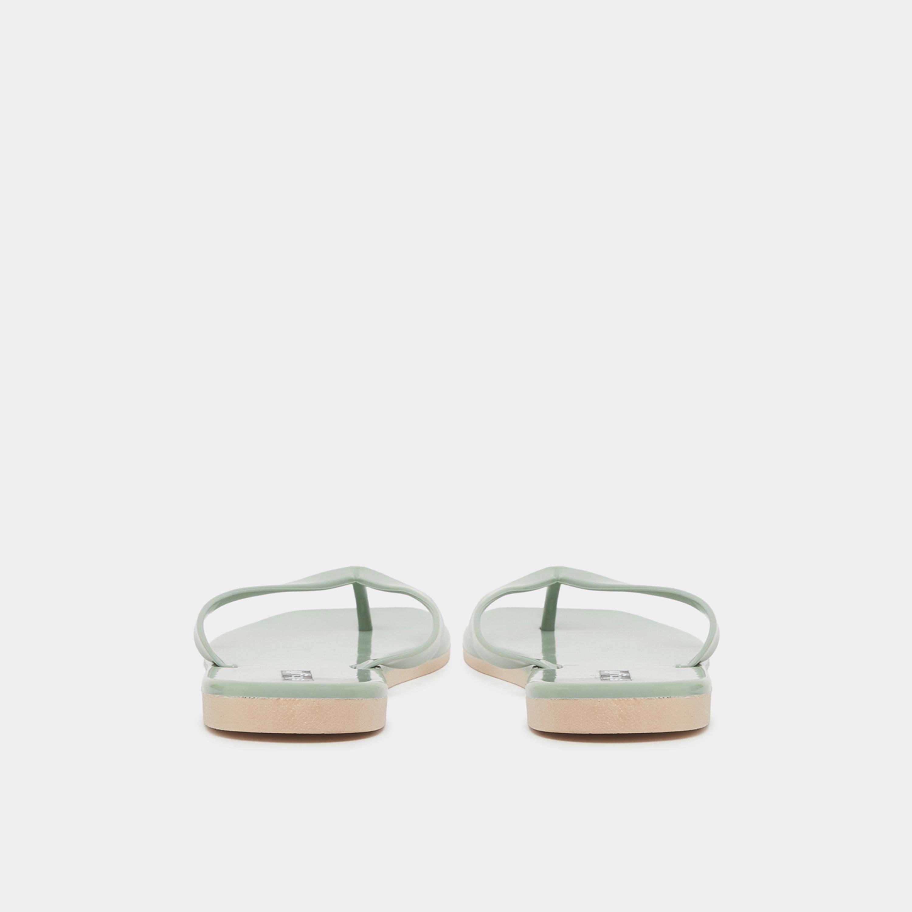 Styli Womens Green Plain Flip Flops-women-shoes-flipflopsandslides-image-6