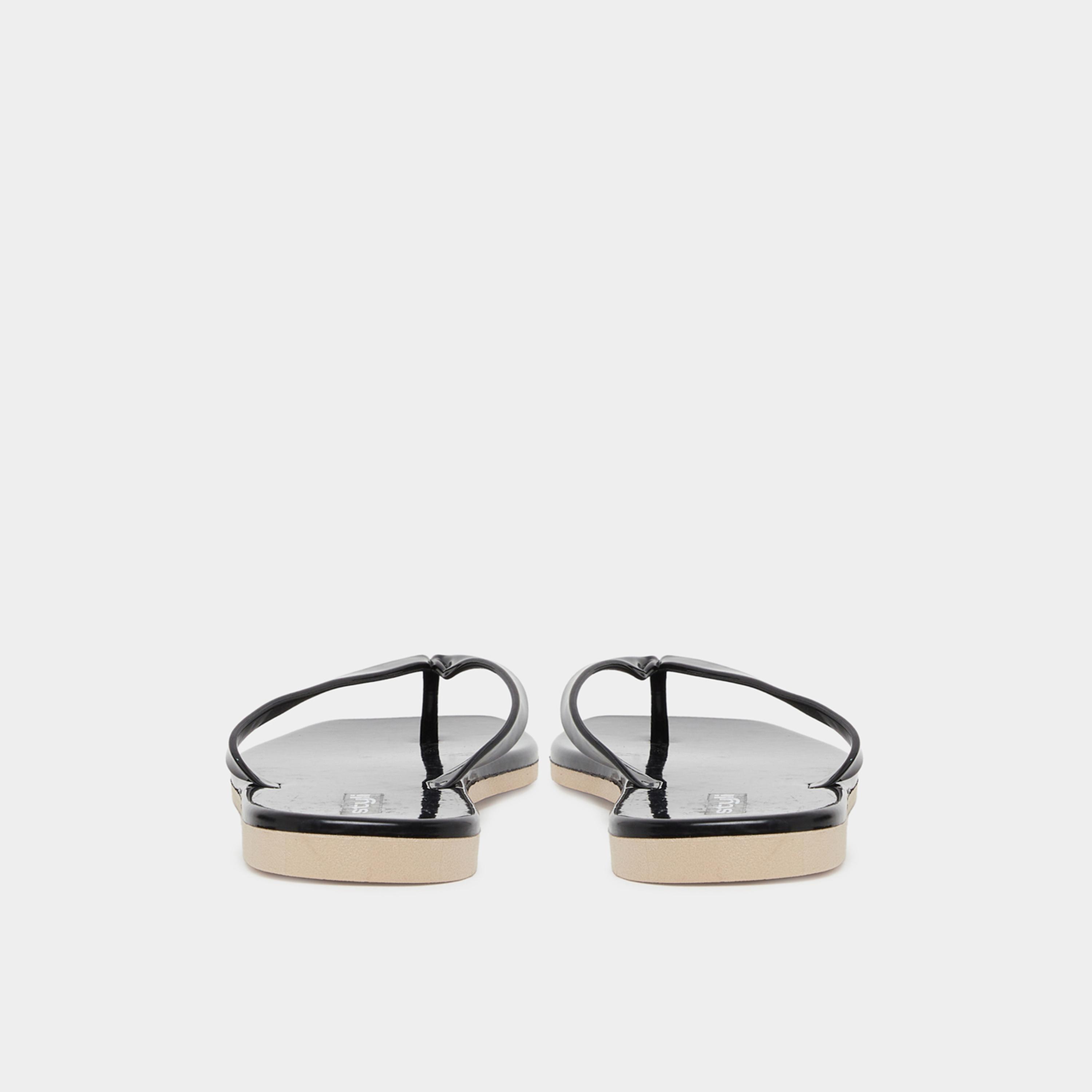 ستايلي - شبشب نسائي أسود سادة-women-shoes-flipflopsandslides-image-5