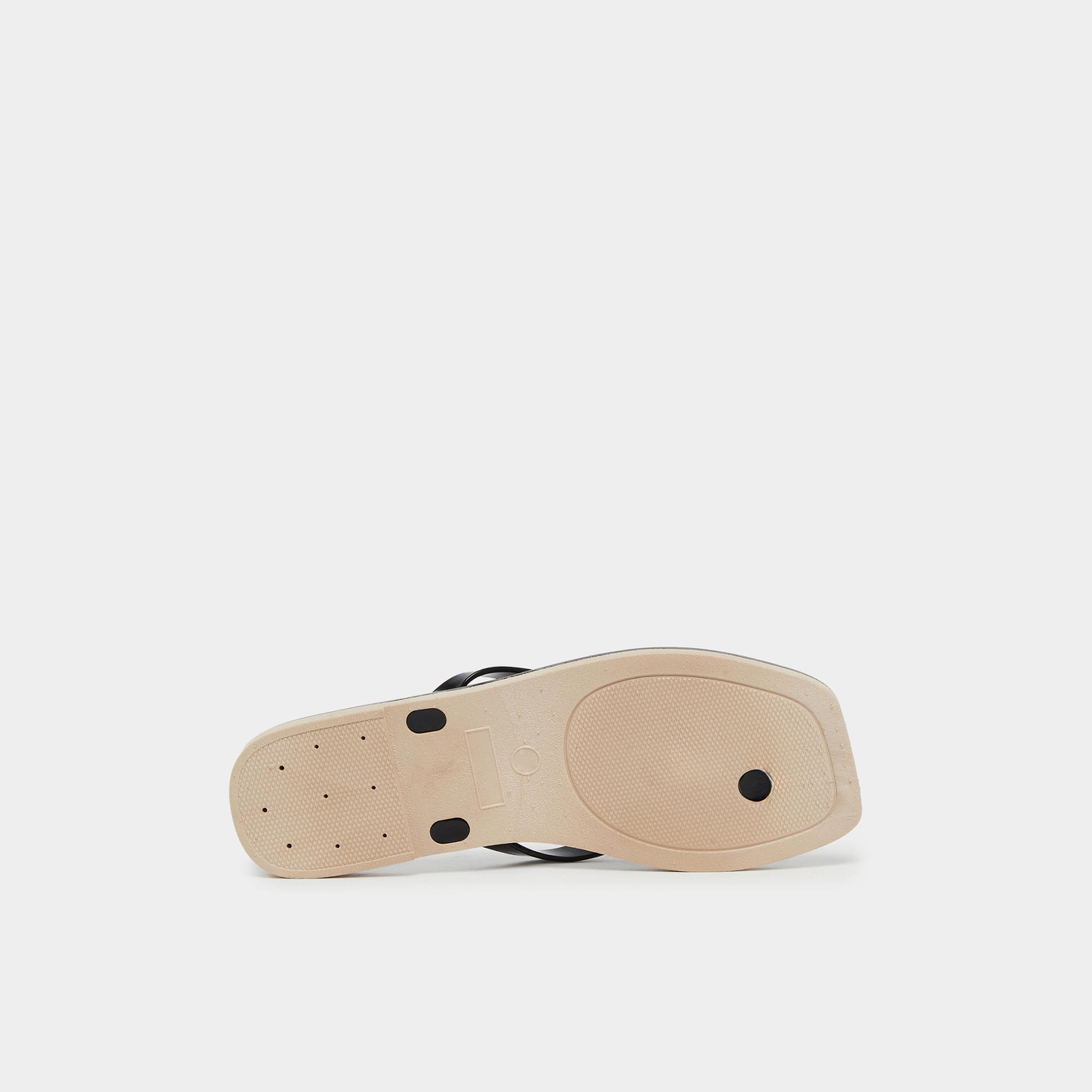 ستايلي - شبشب نسائي أسود سادة-women-shoes-flipflopsandslides-image-6