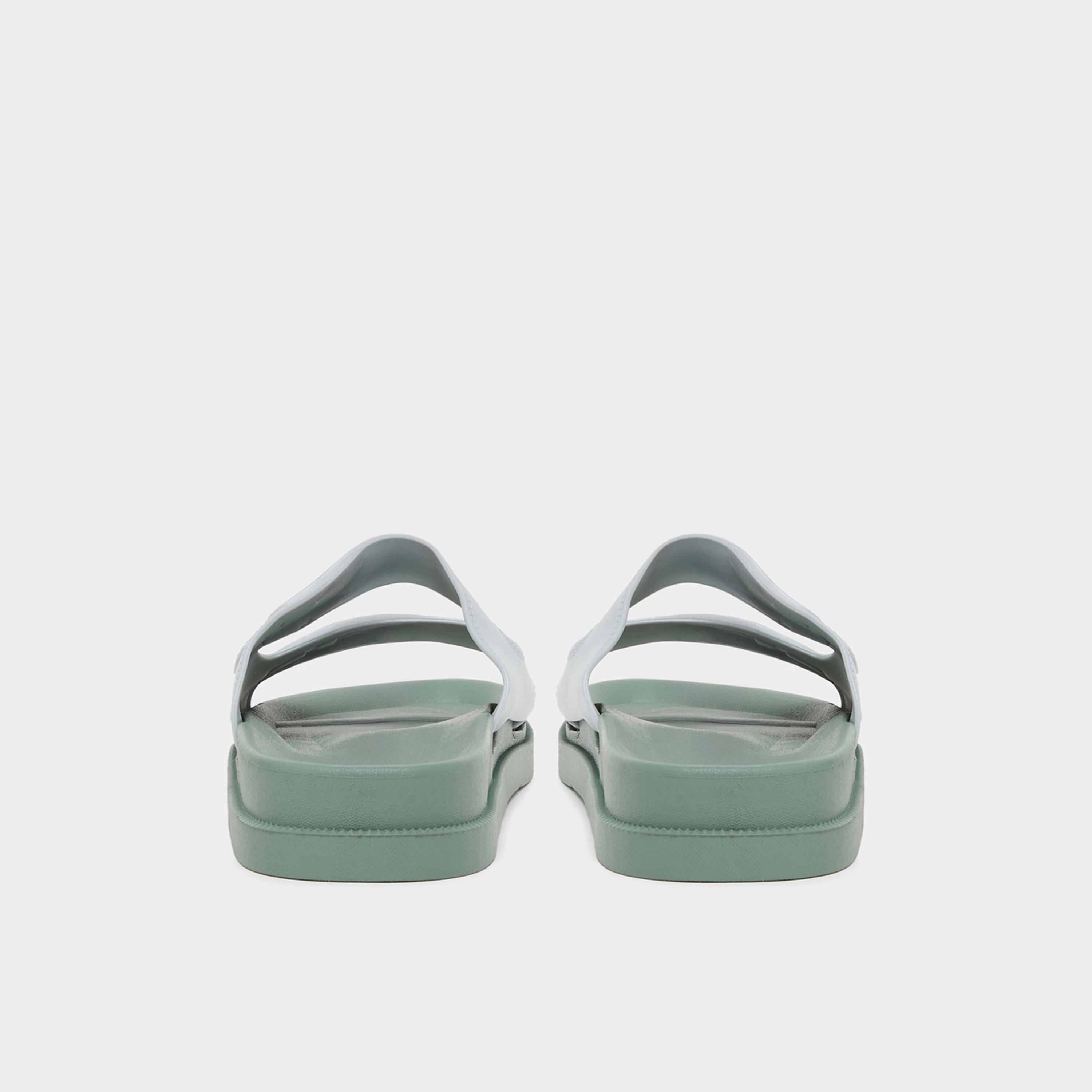 ستايلي - شبشب نسائي أزرق بتفاصيل مشبك-women-shoes-flats-slides-image-5