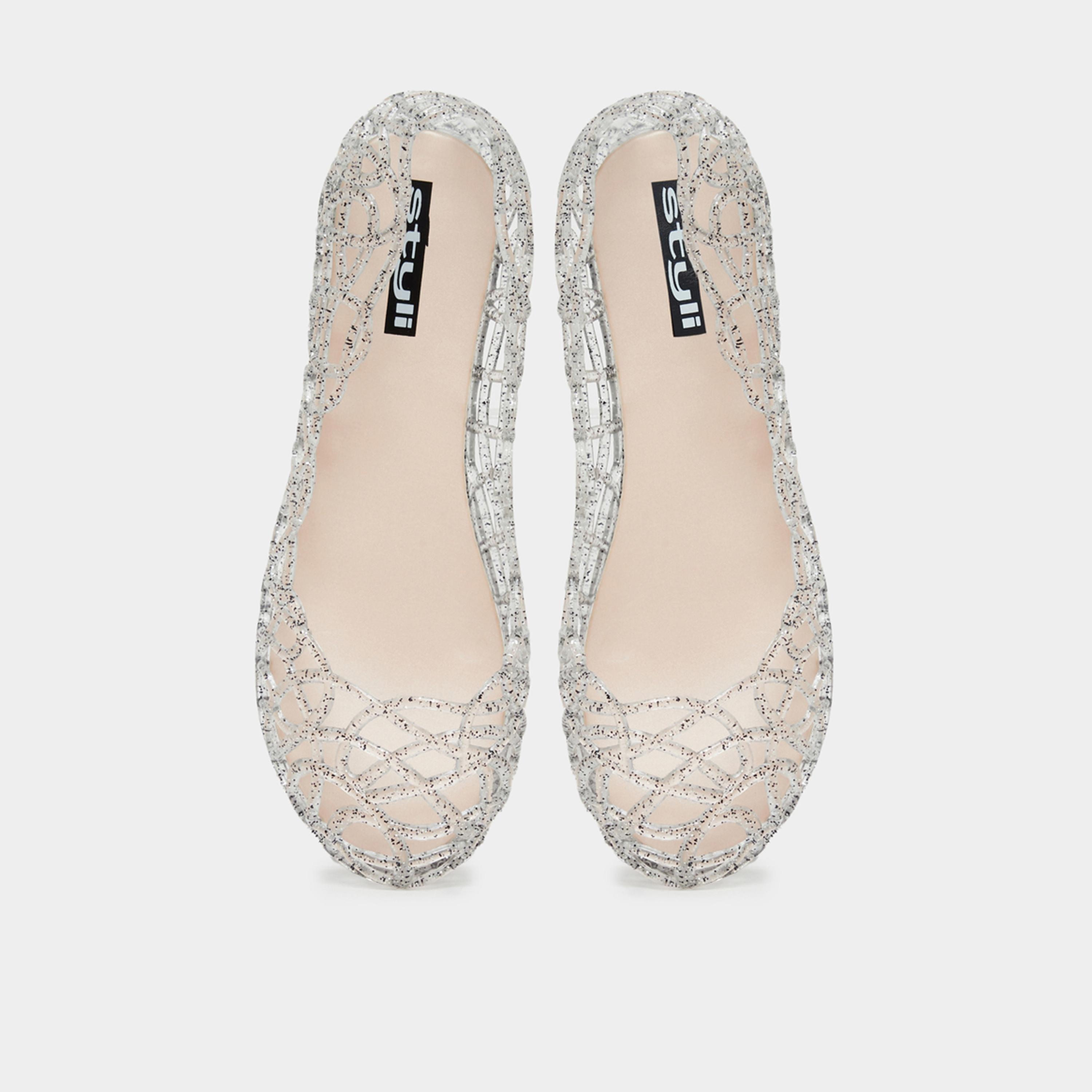 Styli Womens Glitter Look Flat Jelly Shoes-women-shoes-sandals-flats-image-4