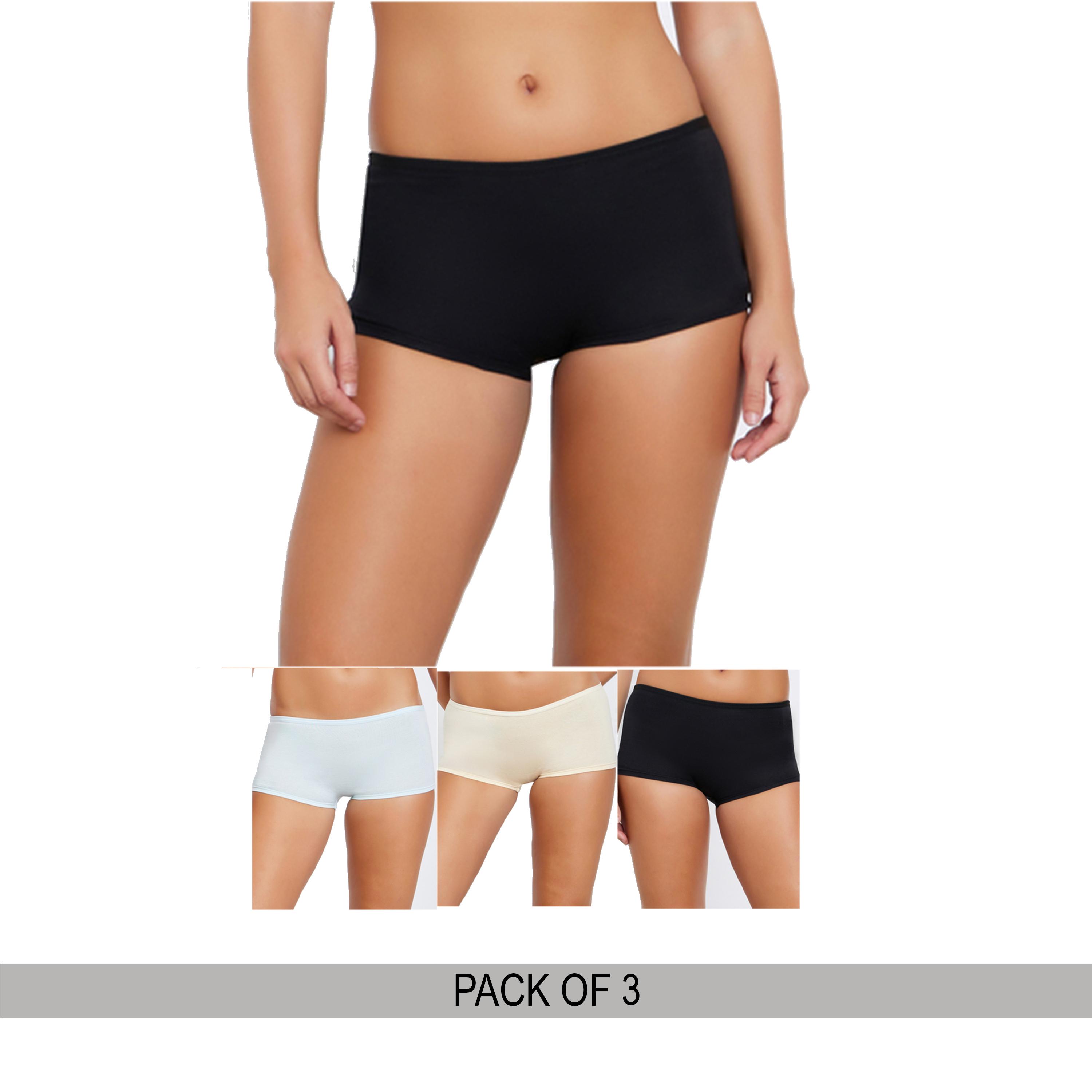 Styli Pack of 3 - Cotton Boyshort Briefs-women-clothing-lingerie-panties-image-1