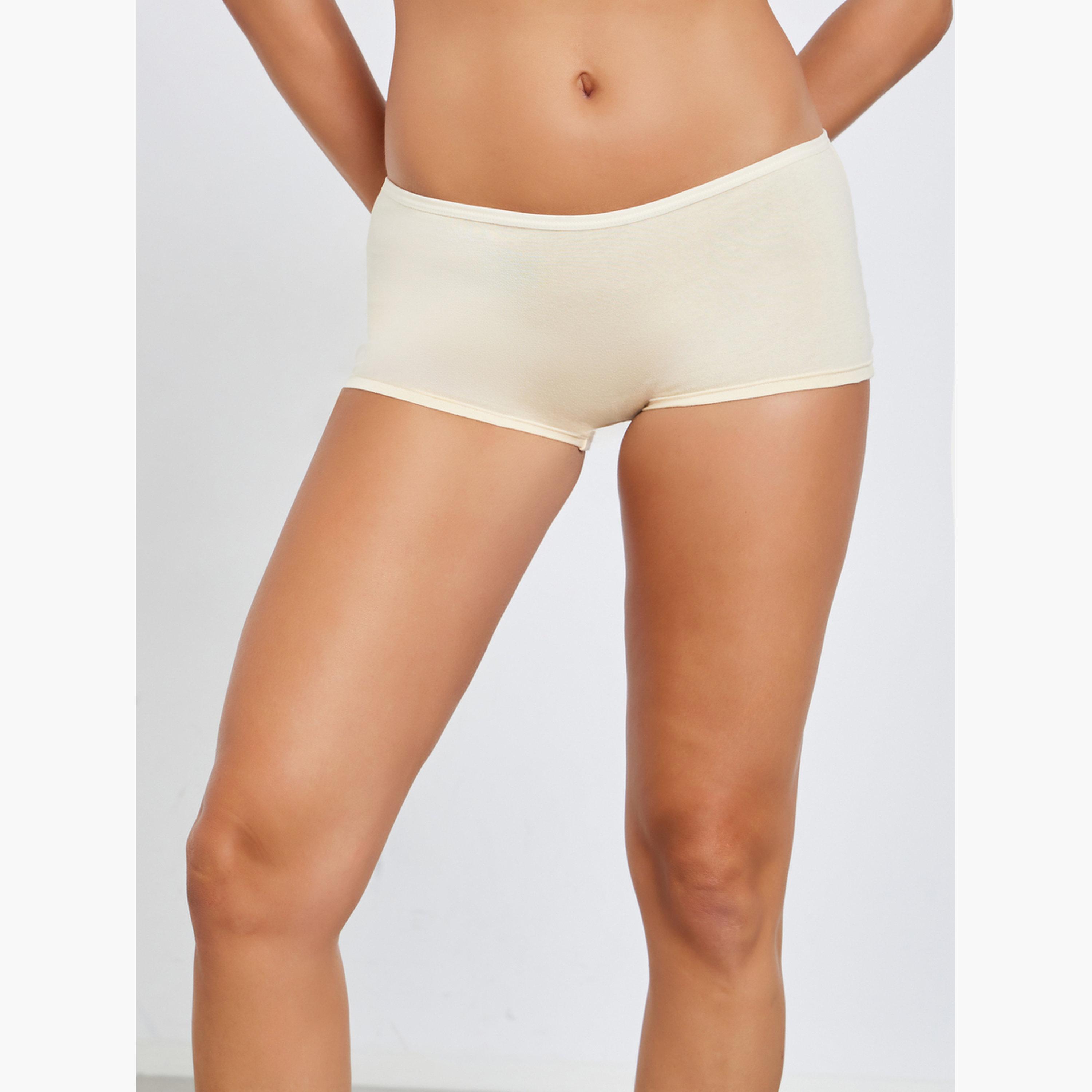 Styli Pack of 3 - Cotton Boyshort Briefs-women-clothing-lingerie-panties-image-5