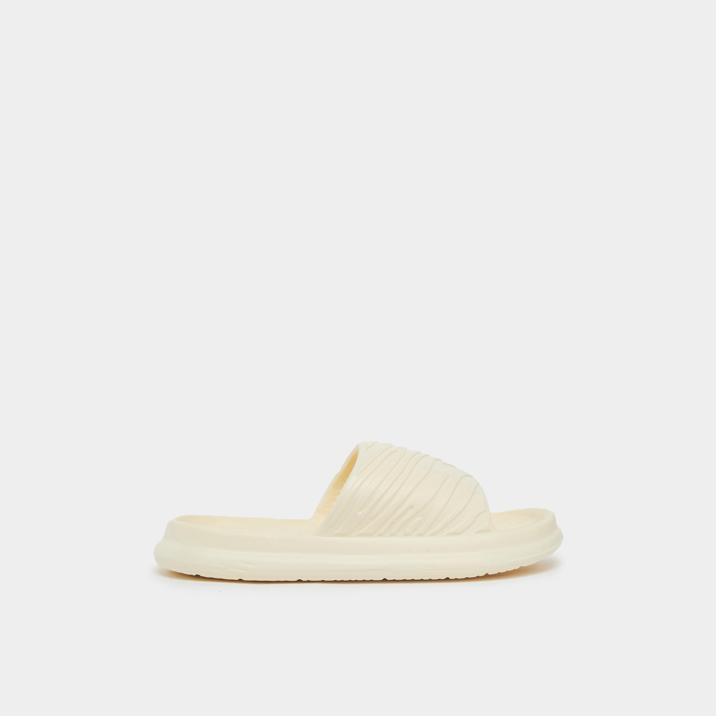 ستايلي - شبشب نسائي أصفر منقوش-women-shoes-flats-slides-image-2