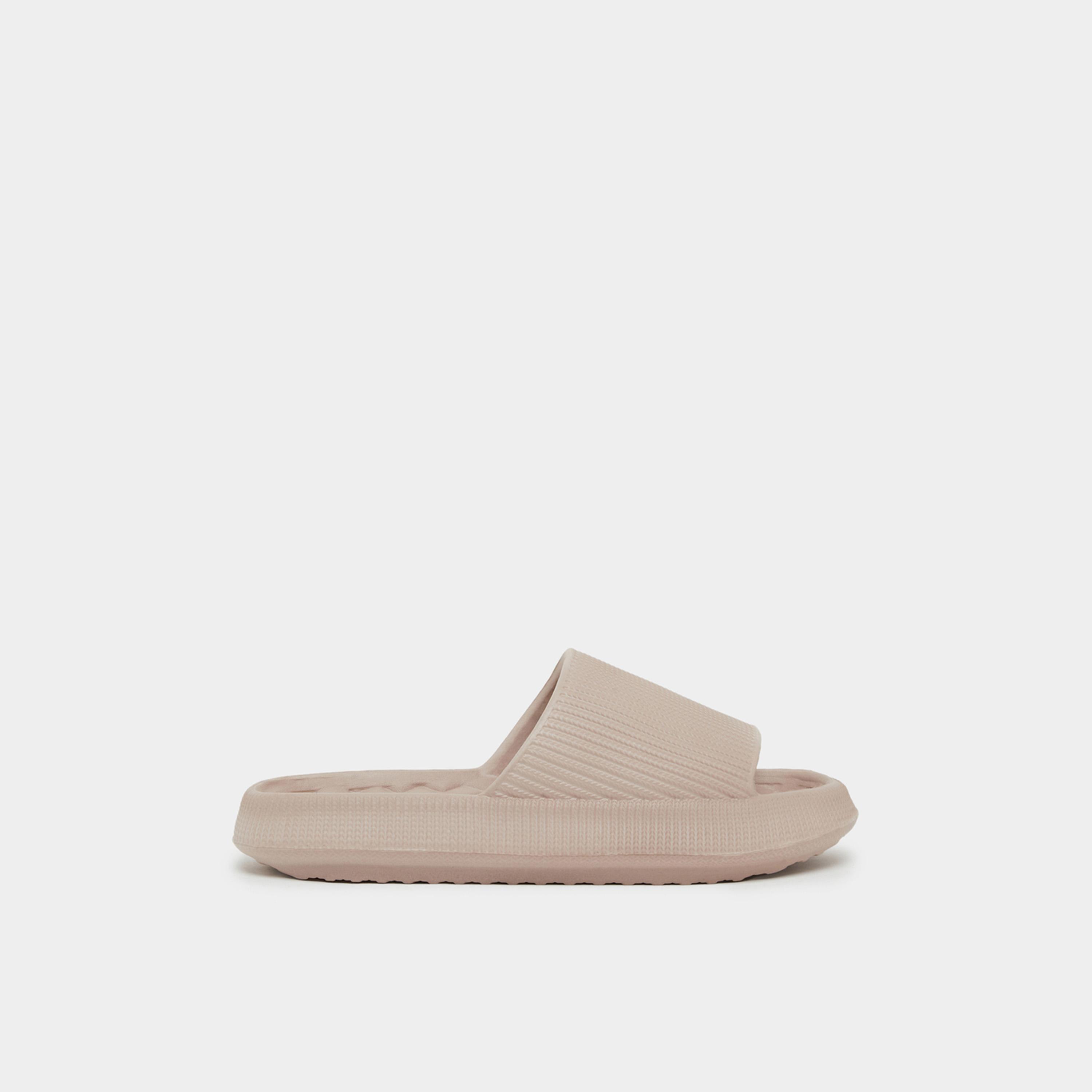 Styli Womens Textured Open Toe Slides-women-shoes-flats-slides-image-2