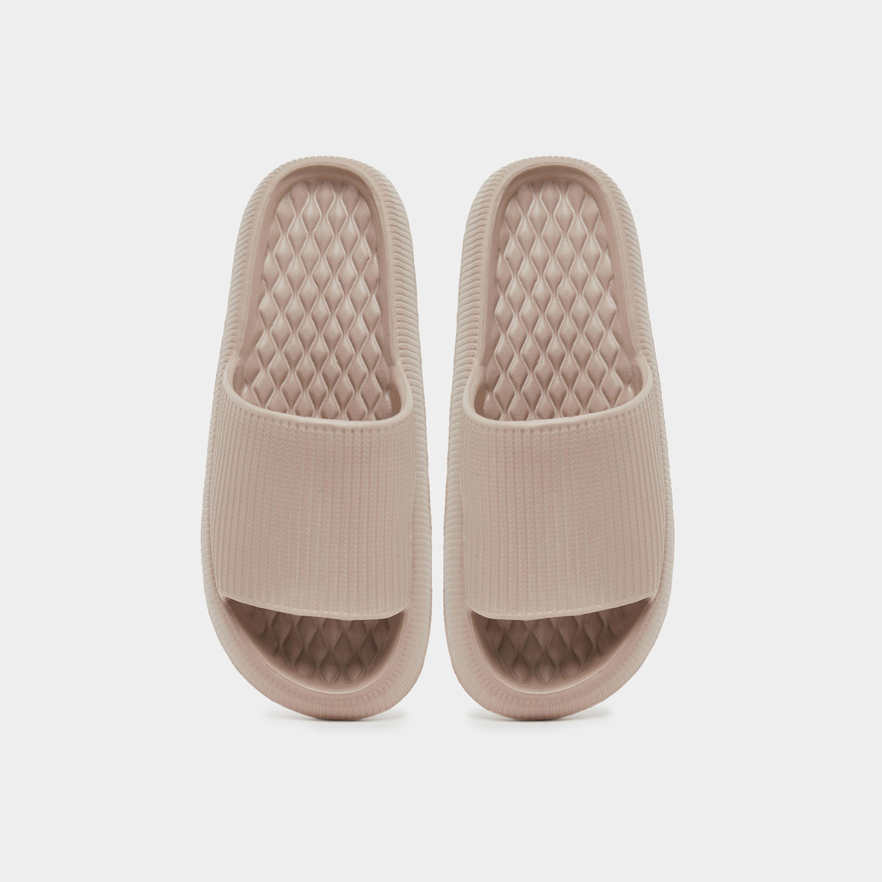 Styli Womens Textured Open Toe Slides-women-shoes-flats-slides-image-3
