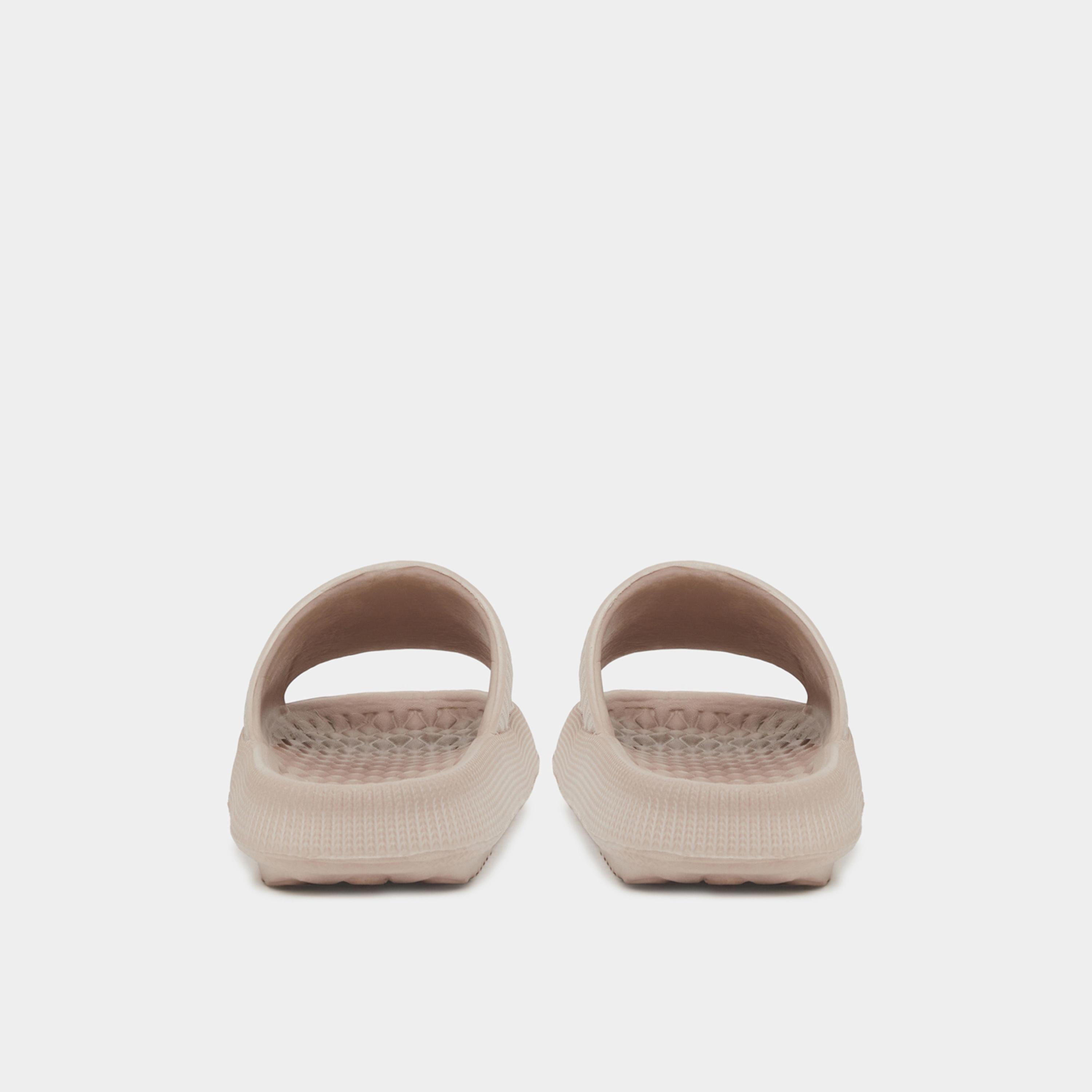 ستايلي - شبشب نسائي مفتوح من الأمام تصميم منقوش-women-shoes-flats-slides-image-5