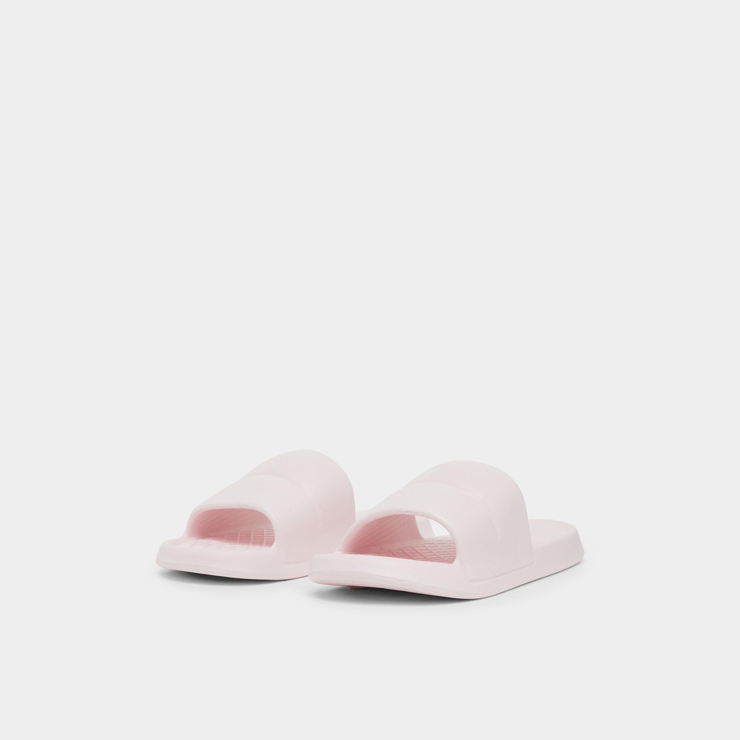 Styli Womens Pink Plain Slip-On Slides-women-shoes-flats-slides-image-1