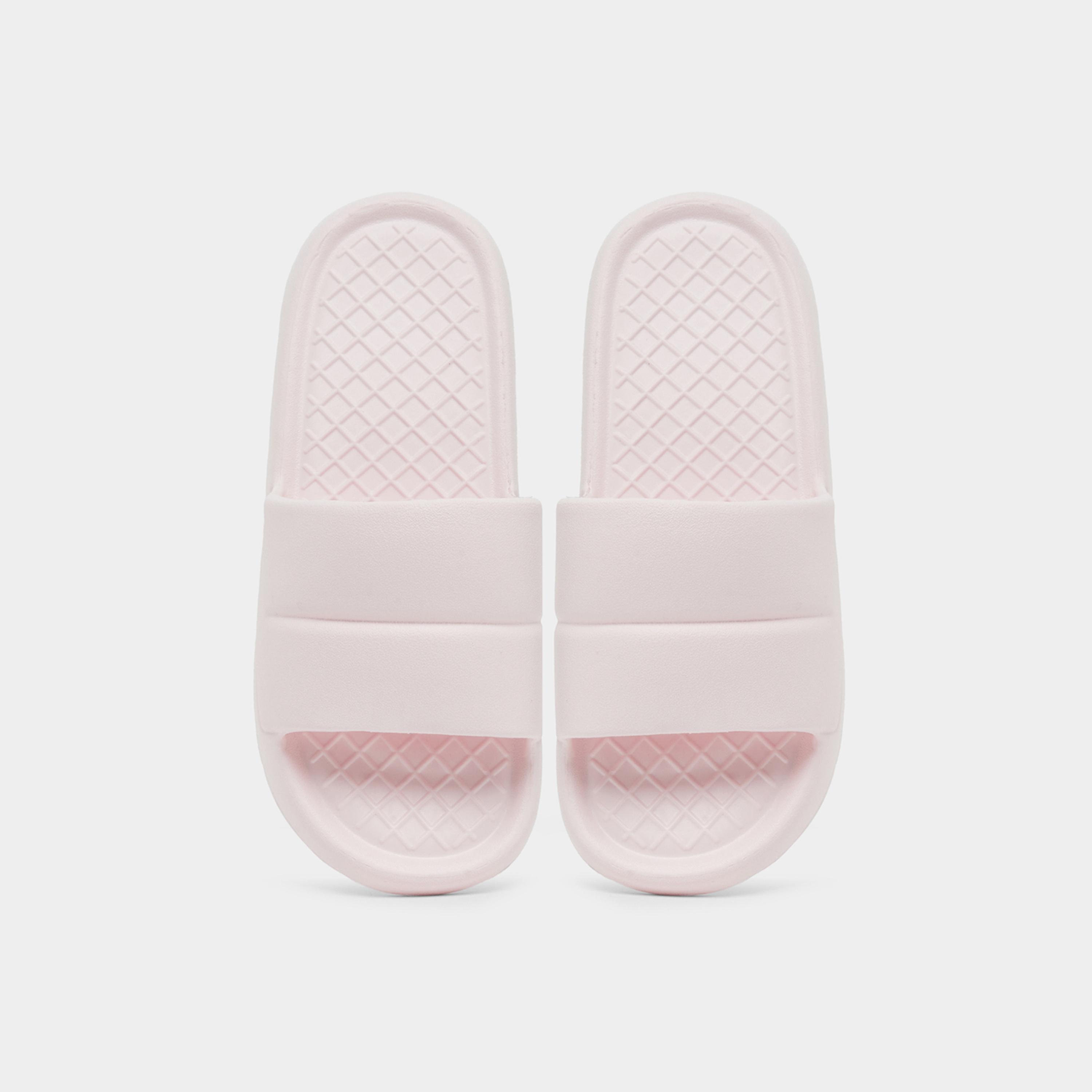 Styli Womens Pink Plain Slip-On Slides-women-shoes-flats-slides-image-3
