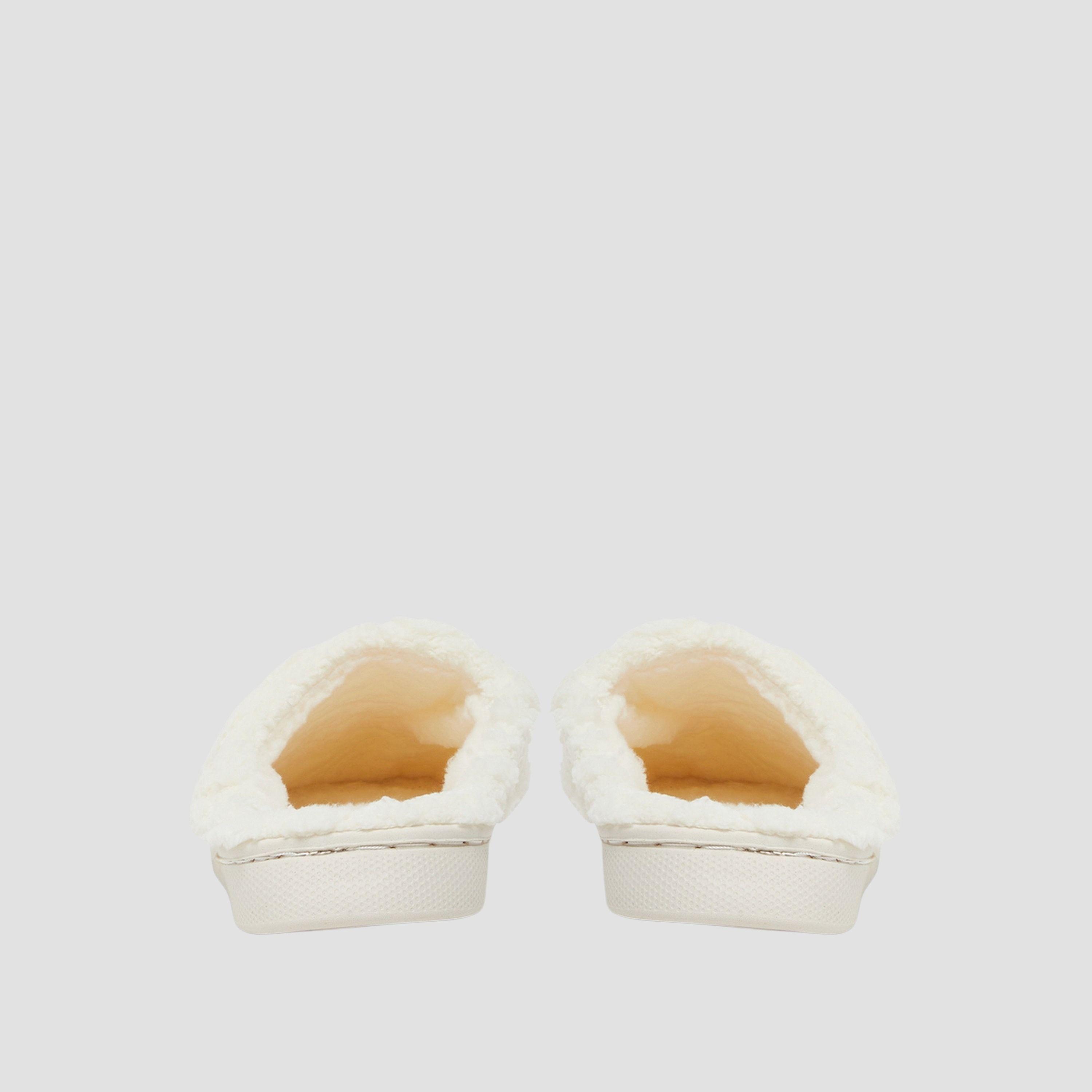 Styli Off White Plush Bedroom Slippers-women-shoes-bedroomslippers-image-5