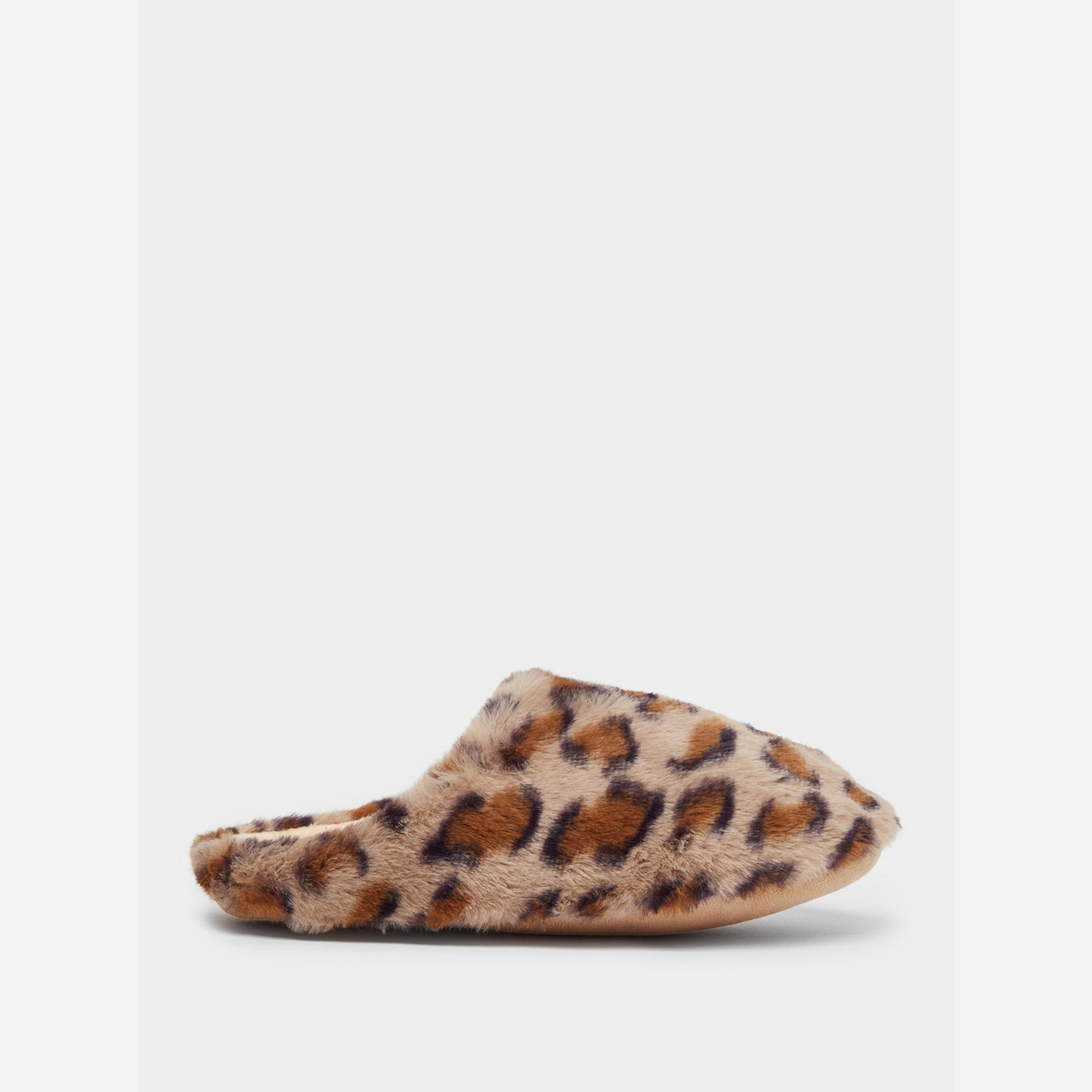 Styli Leopard Print Bedroom Slippers-women-shoes-bedroomslippers-image-2