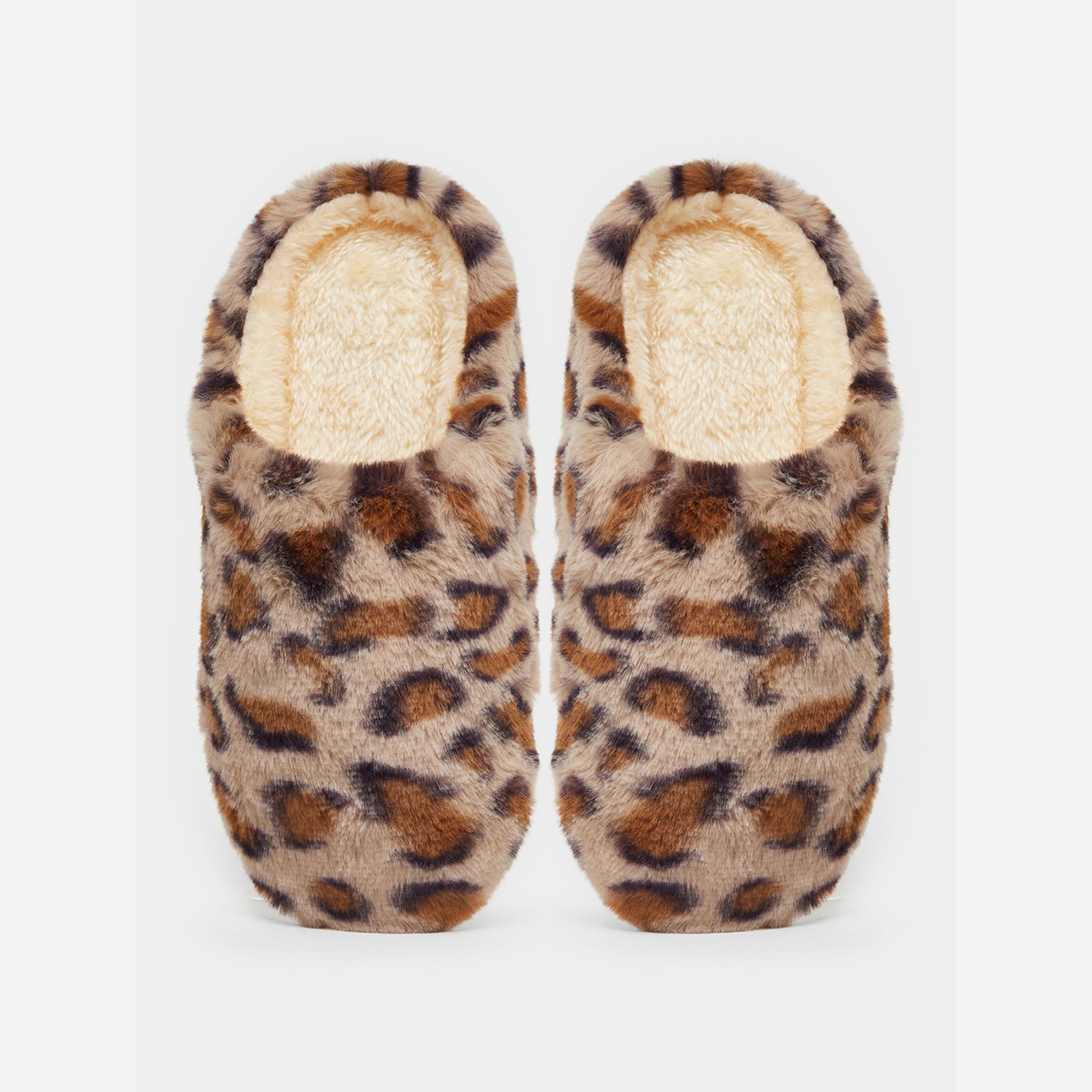 ستايلي - شبشب منزلية طبعة جلد النمر-women-shoes-bedroomslippers-image-3