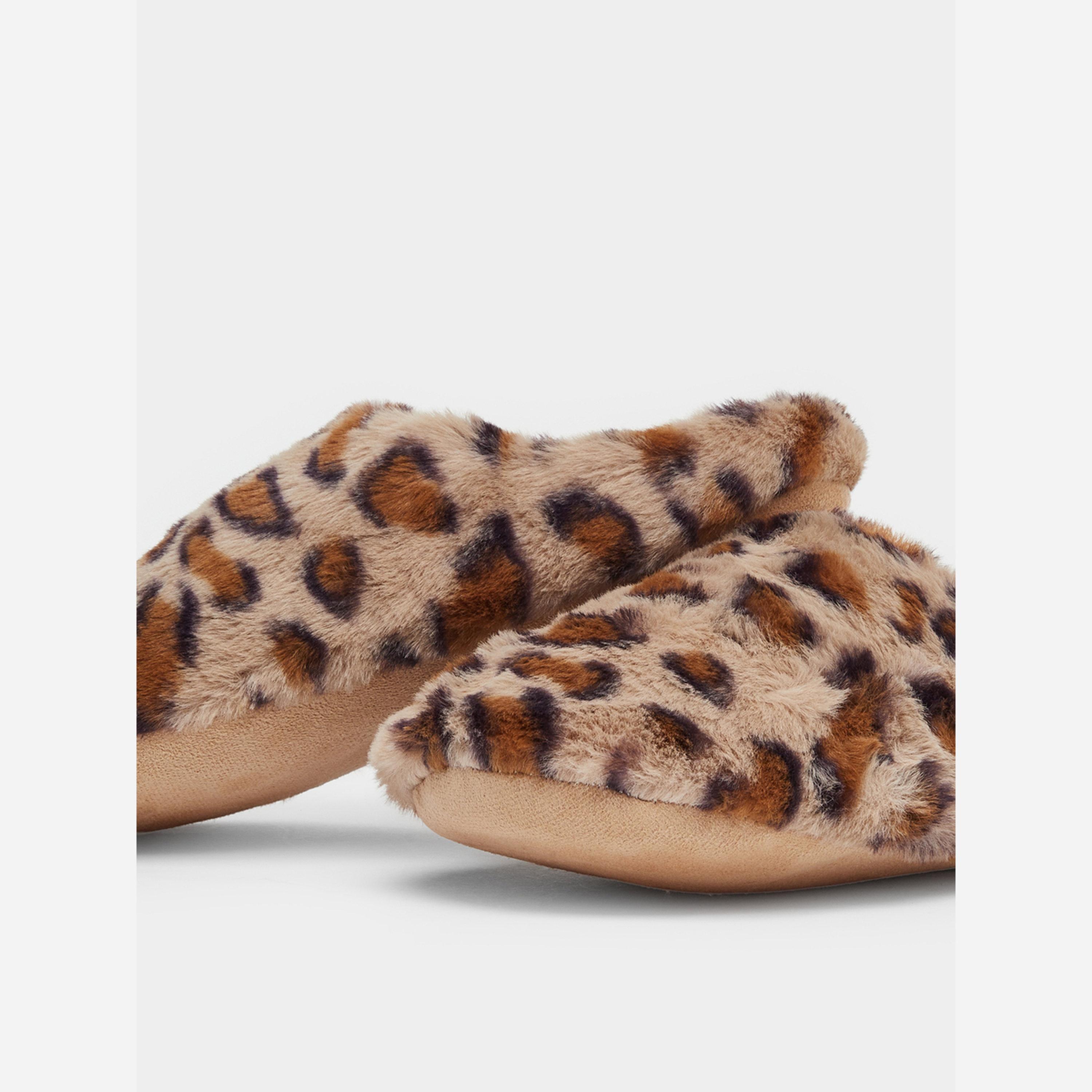 ستايلي - شبشب منزلية طبعة جلد النمر-women-shoes-bedroomslippers-image-4