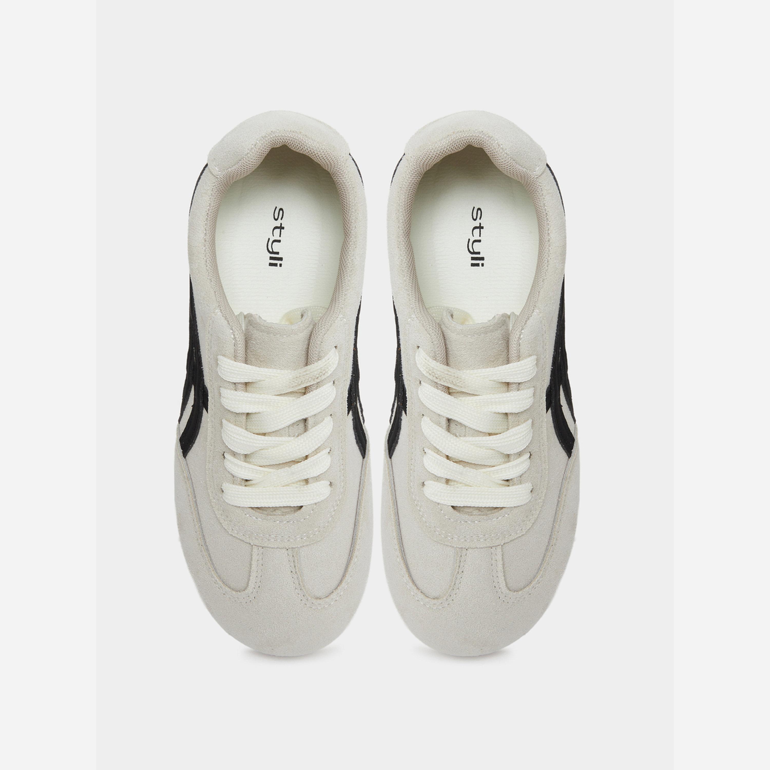 Styli Women Retro Style Lace-Up Sneakers-women-shoes-sneakers-image-3