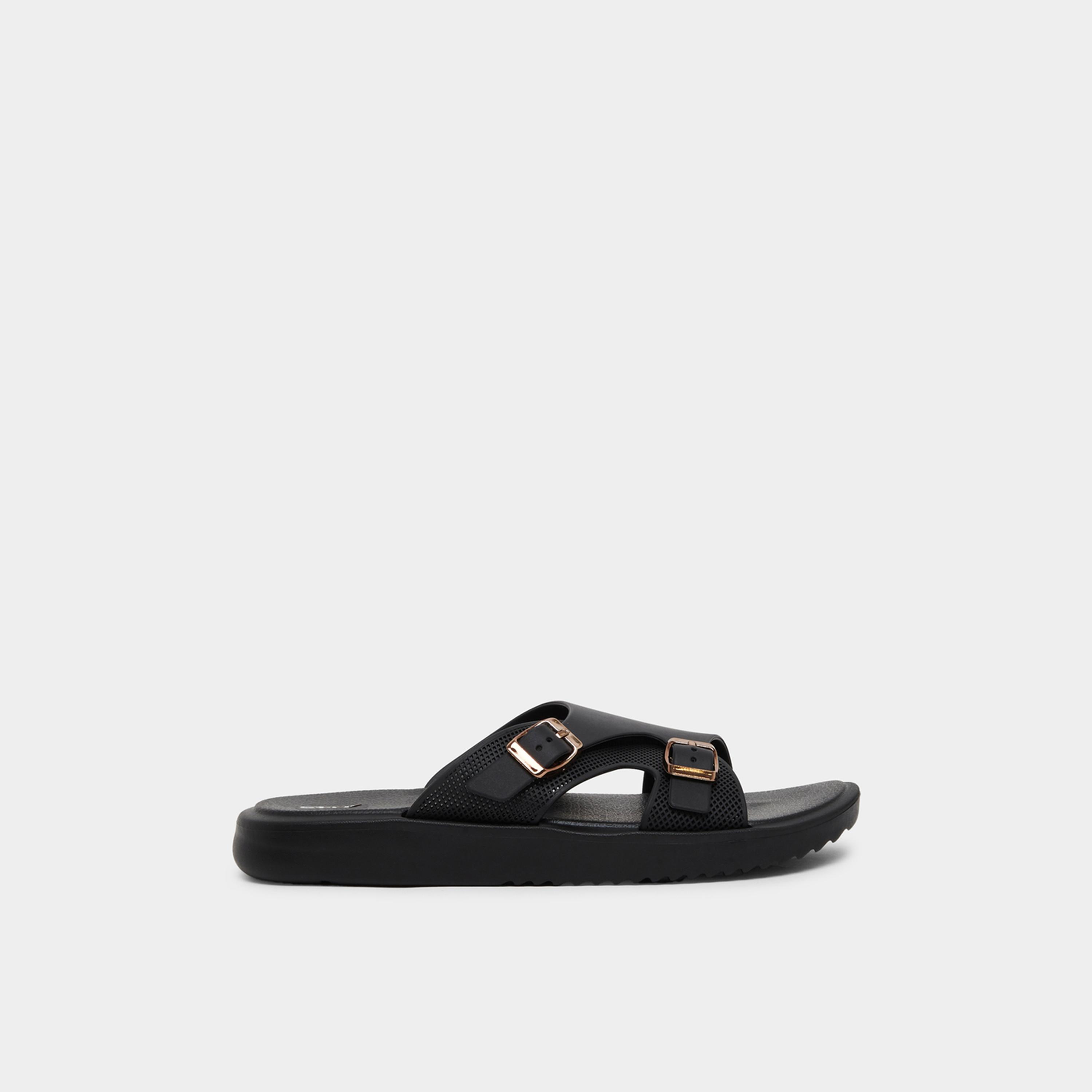 Styli Buckle Detail Adjustable Strap Sandals-men-shoes-sandals-image-3