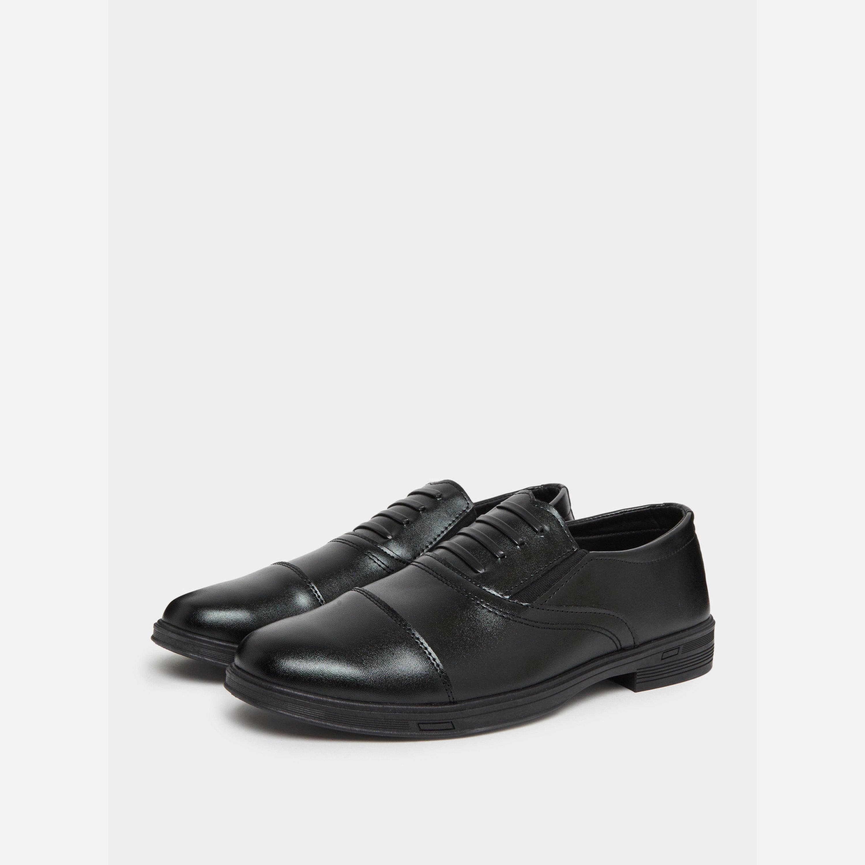 ستايلي - حذاء أكسفورد جلد لون أسود-men-shoes-loafersandmoccasins-image-1