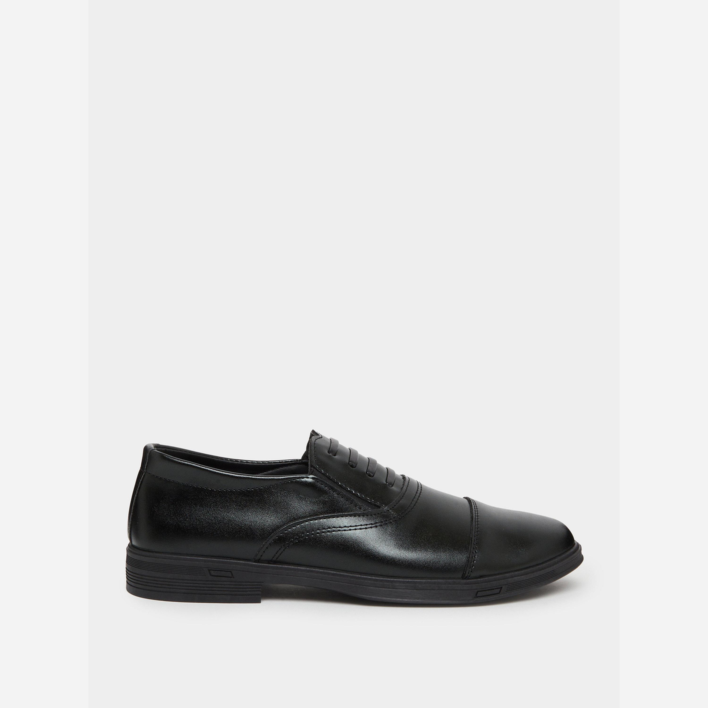 ستايلي - حذاء أكسفورد جلد لون أسود-men-shoes-loafersandmoccasins-image-2