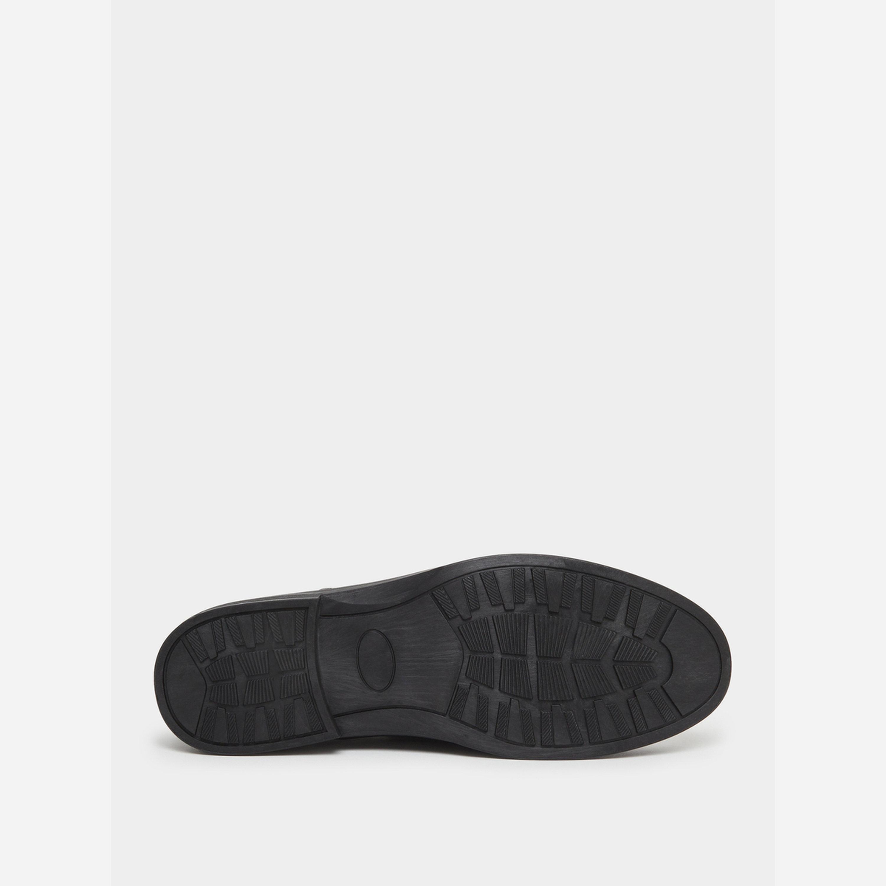 Styli Black Leather Oxford Shoes-men-shoes-loafersandmoccasins-image-6