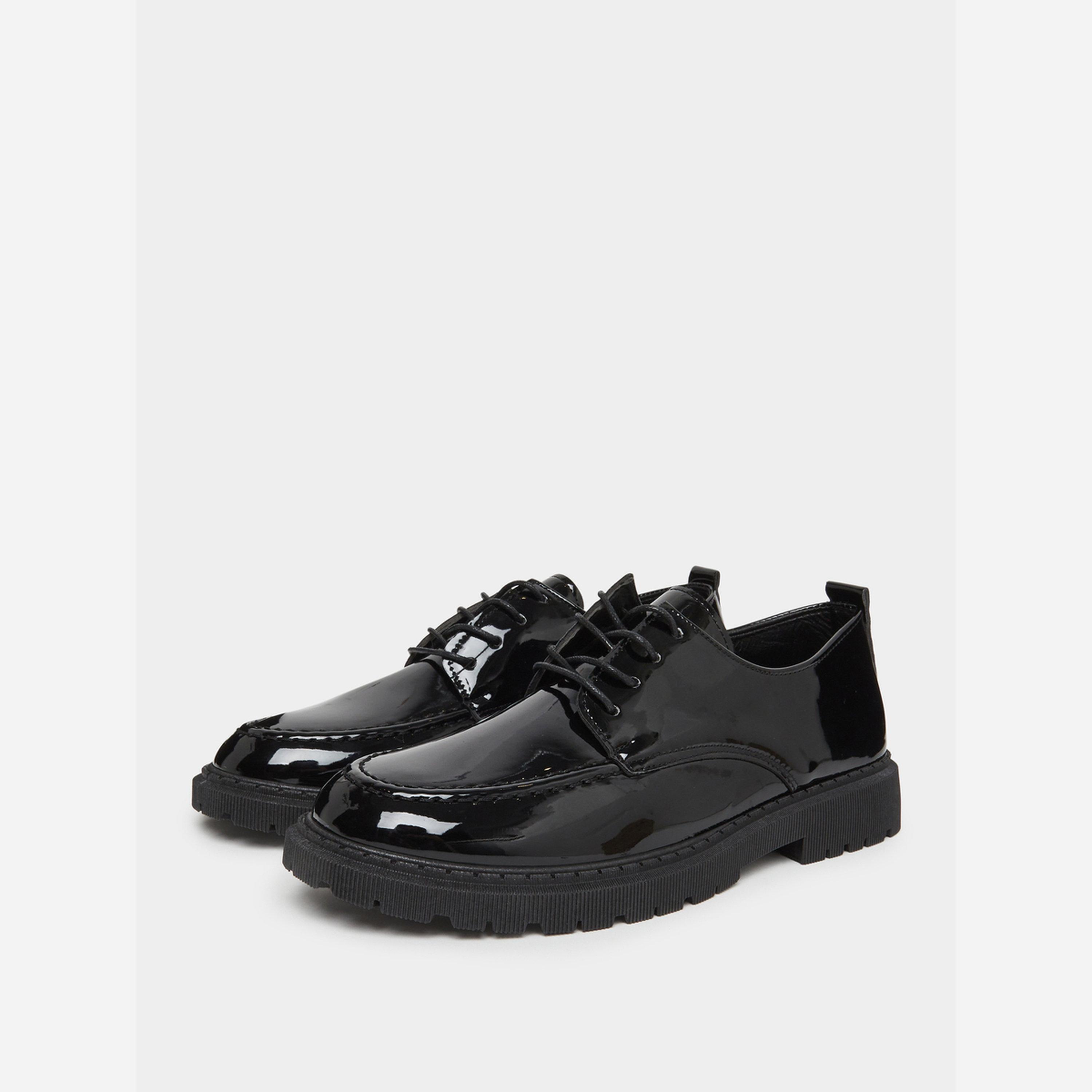 ستايلي - أحذية أكسفورد رسمية للرجال من الجلد لون أسود اللامع-men-shoes-loafersandmoccasins-image-1